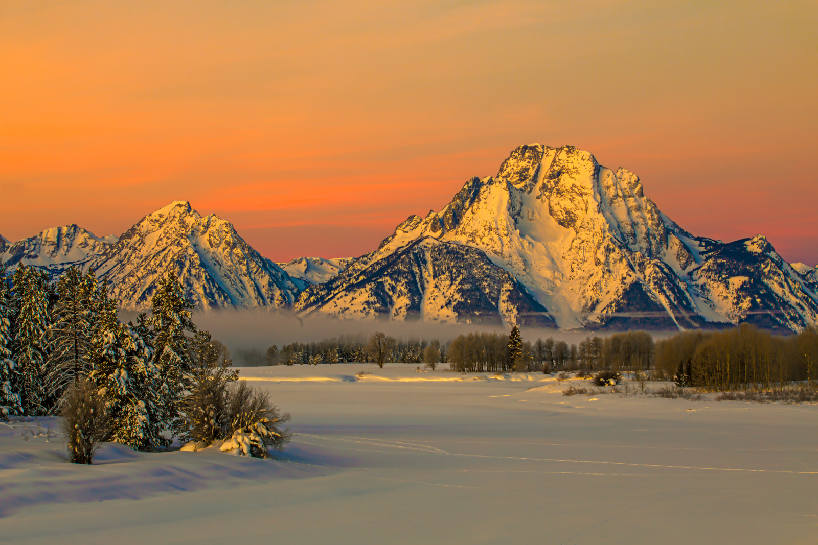 Canon EF 70-200mm F2.8L USM sample photo. Sunrise at oxbow photography