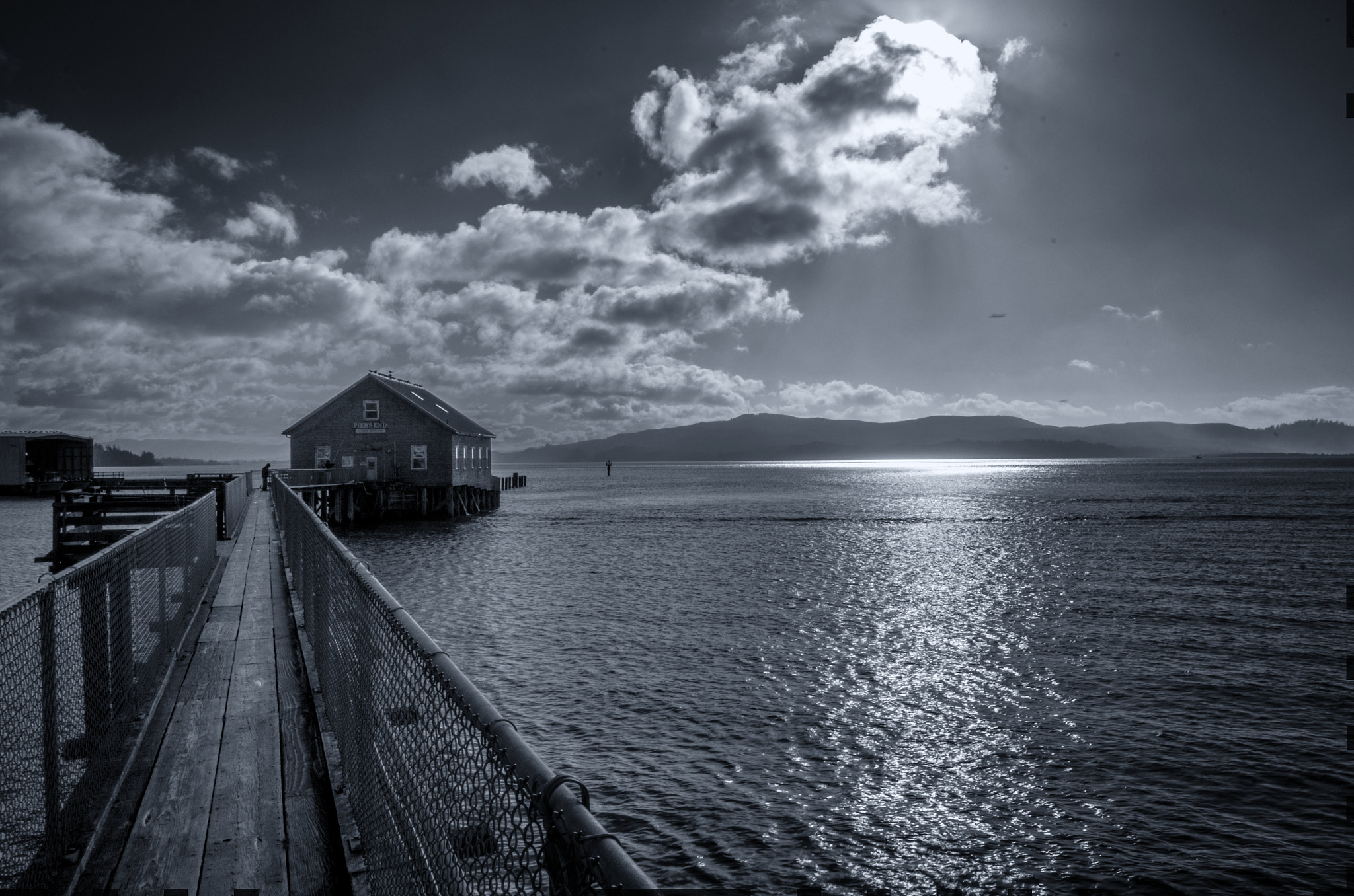 Pentax K-5 II sample photo. Blue tone crabbing dock photography