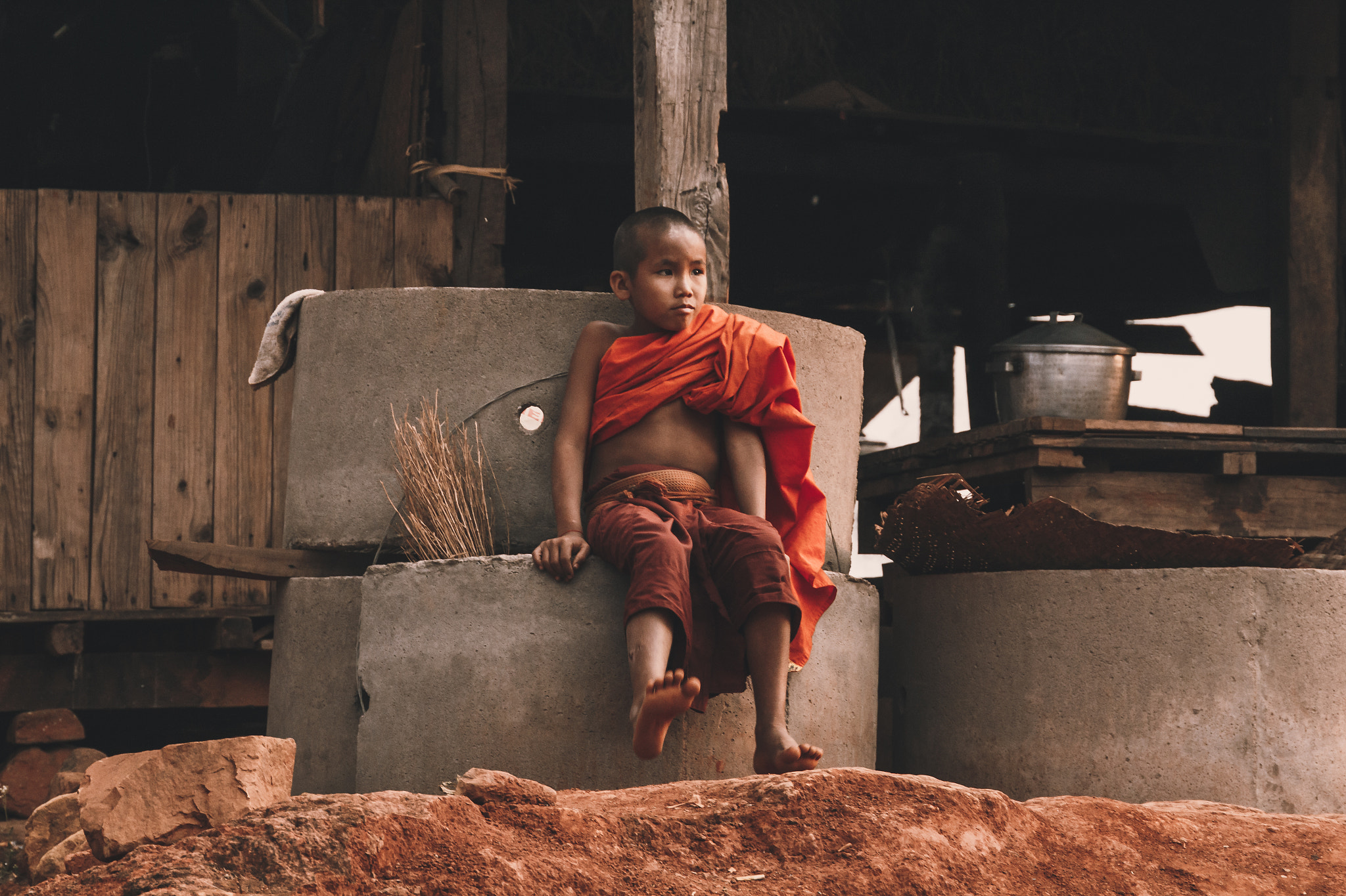 Canon EOS 650D (EOS Rebel T4i / EOS Kiss X6i) sample photo. Monk child | shan village, myanmar photography