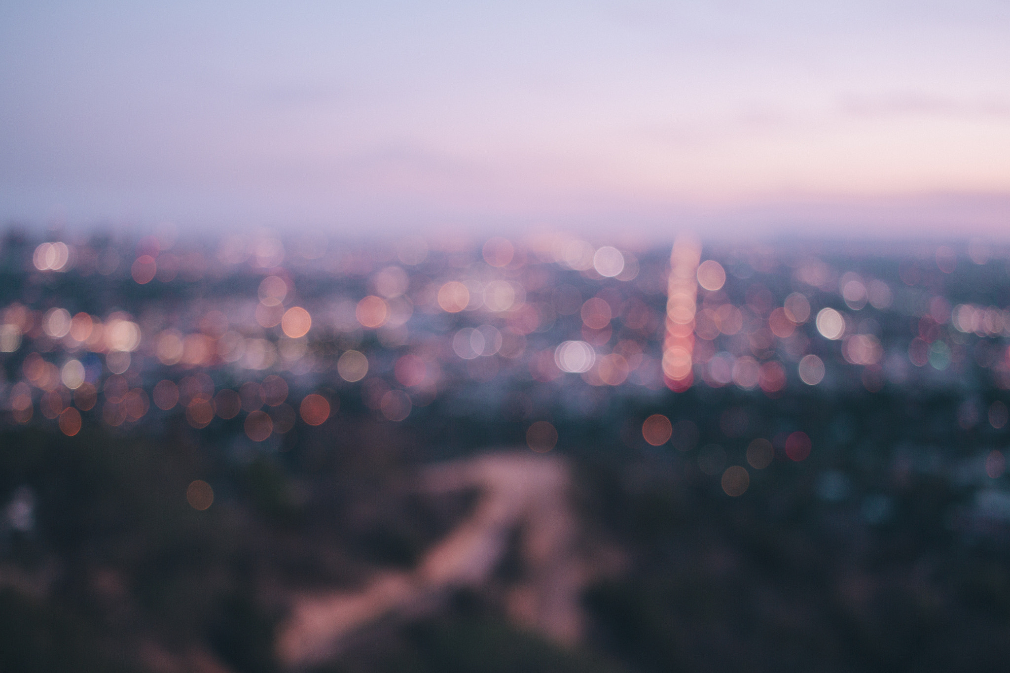 Canon EF-S 24mm F2.8 STM sample photo. Los angeles city lights photography