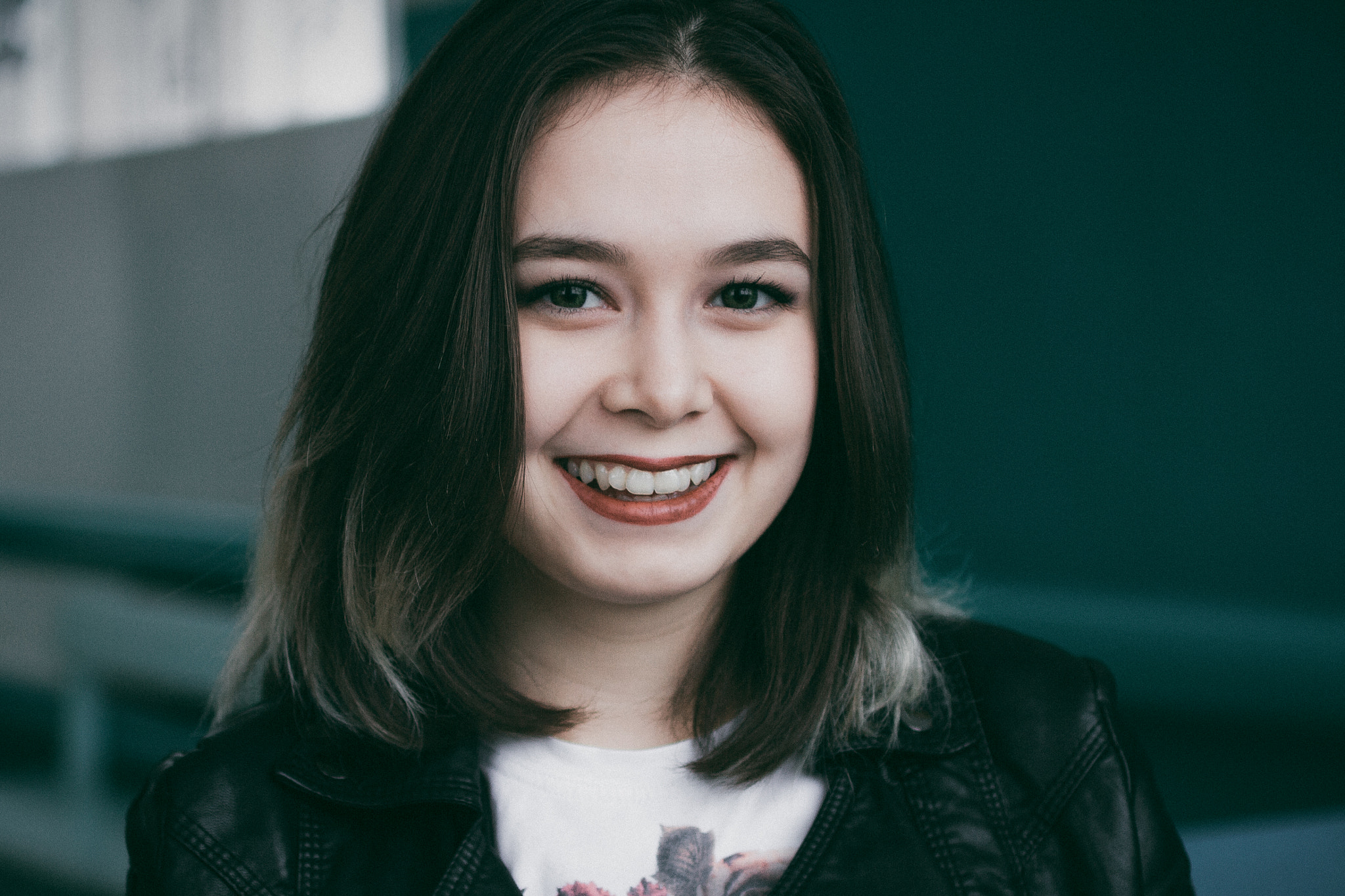 Canon EF 50mm F2.5 Macro sample photo. Portrait of beautiful girl close-up. photography