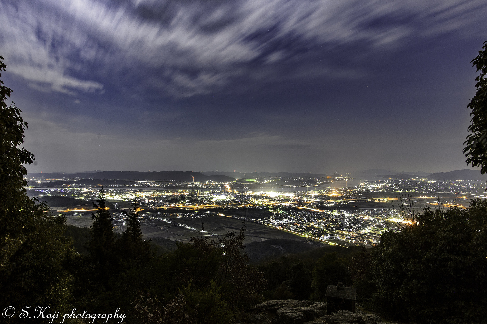 Nikon Df sample photo. Night view from keshigoyama photography