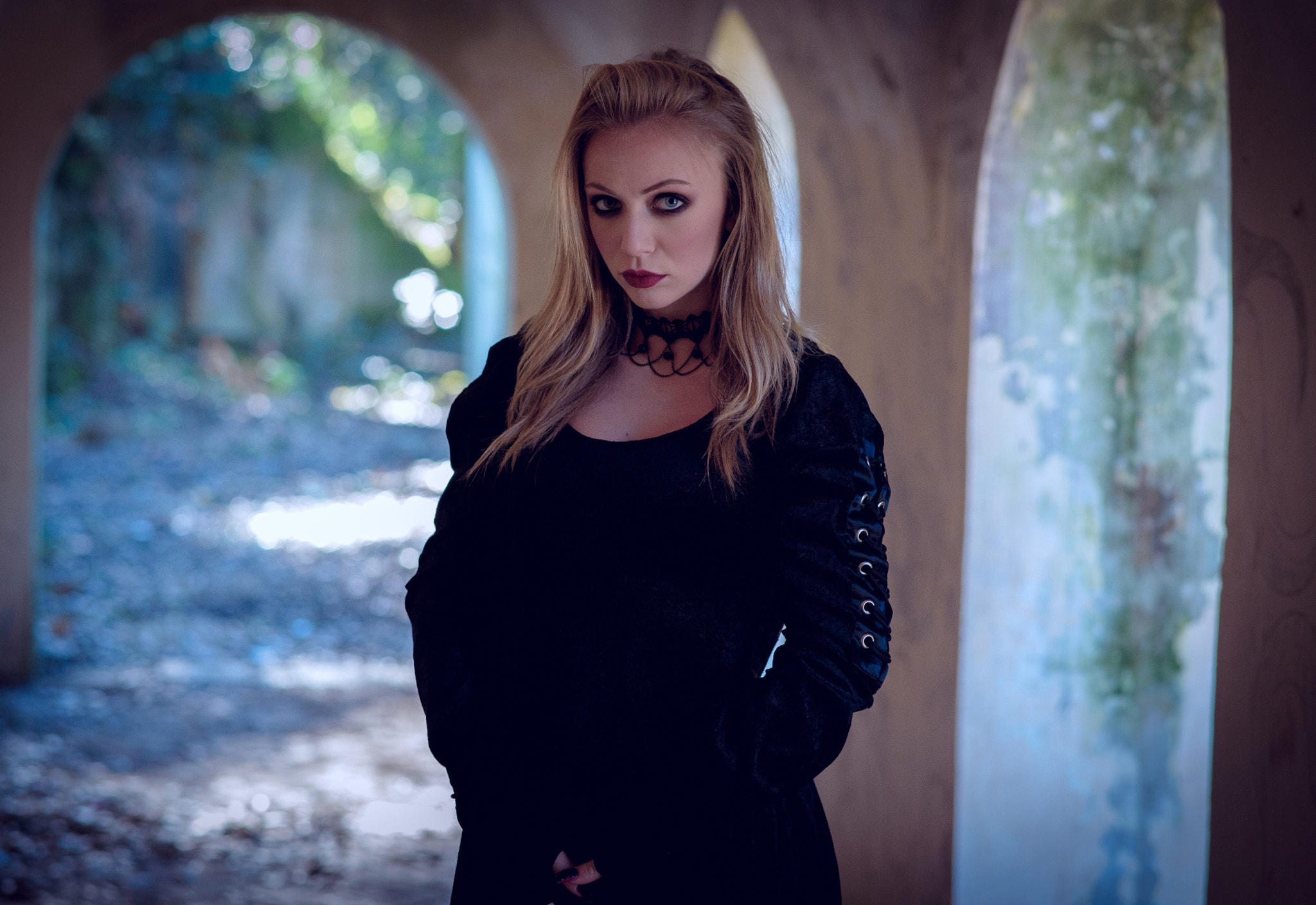 Nikon D750 + Sigma 85mm F1.4 EX DG HSM sample photo. Gothic photography