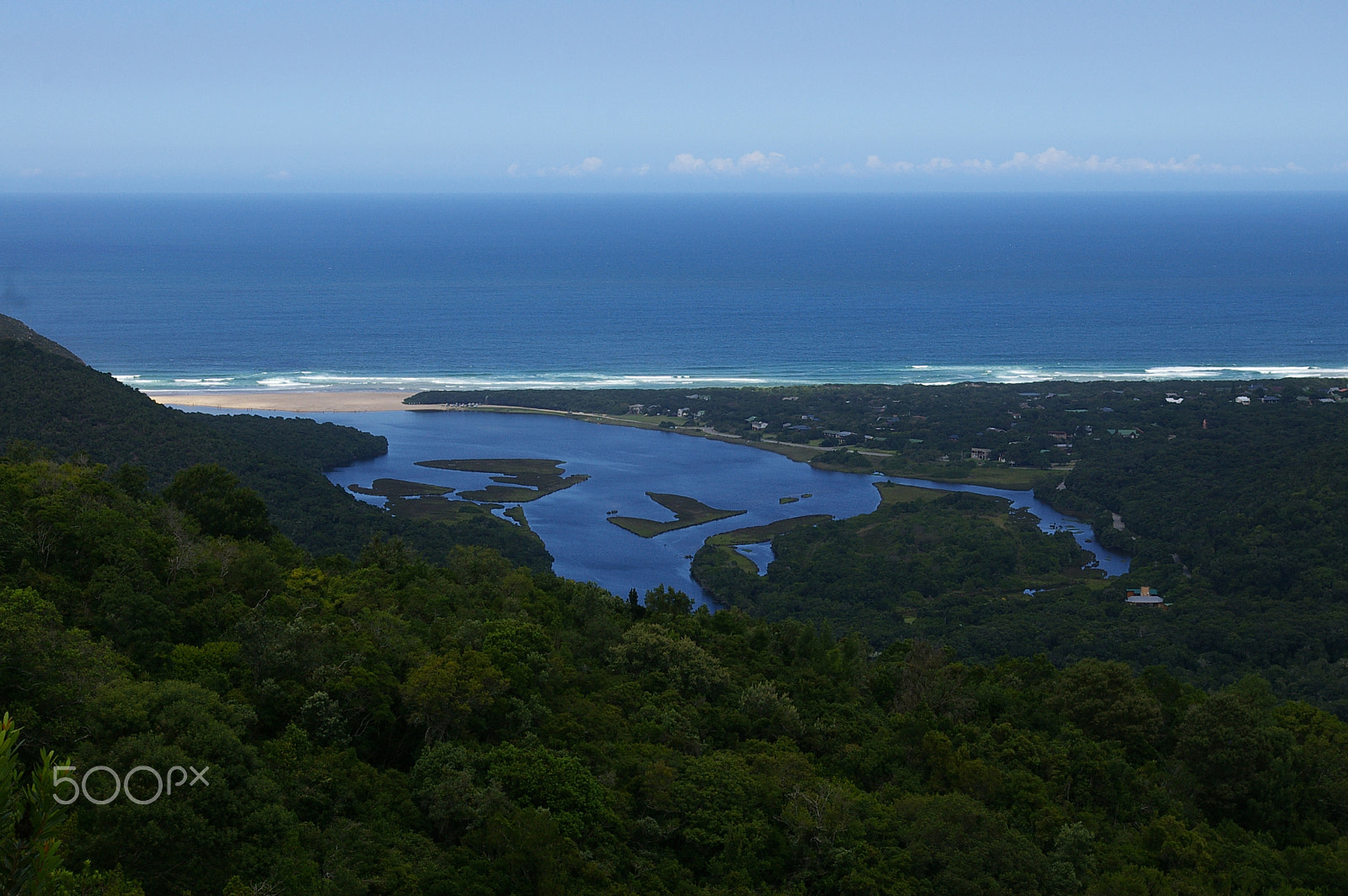 Pentax *ist DL2 sample photo. View of the estuary & lagoon photography