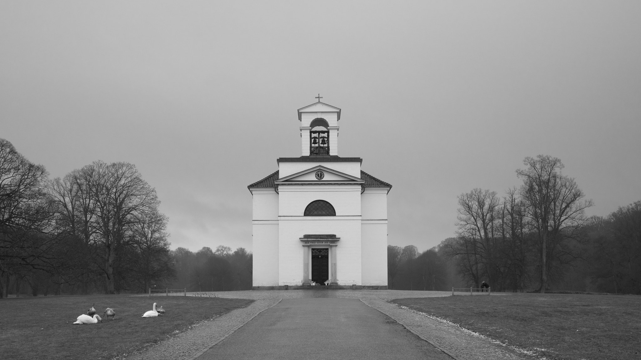 Sony a6500 sample photo. Hoersholm church denmark photography