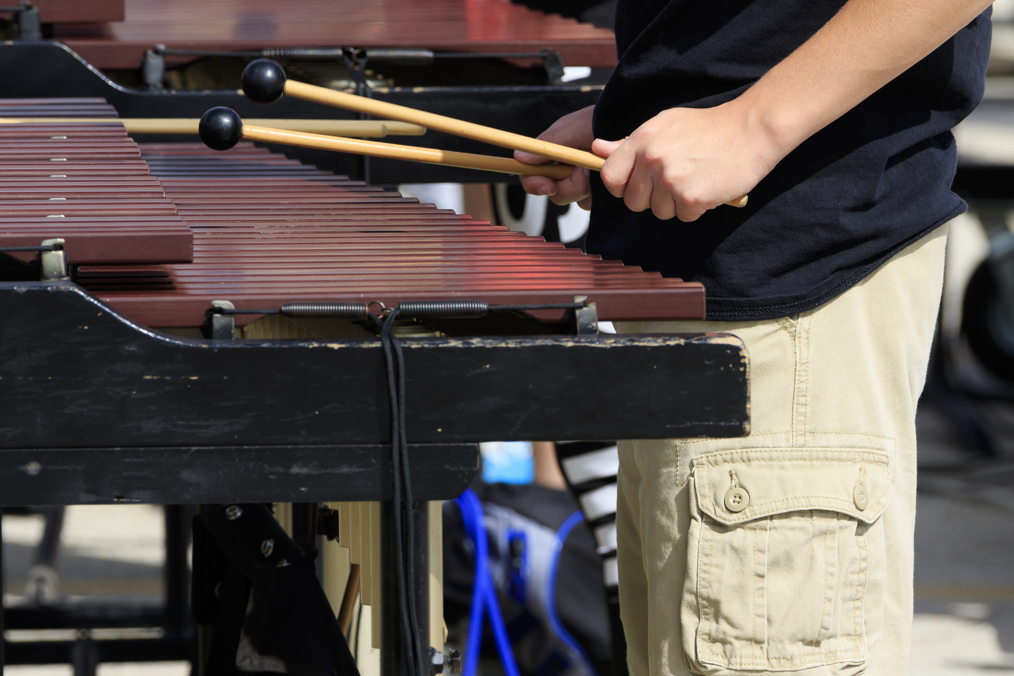 Canon EOS 7D Mark II + Canon EF 28-300mm F3.5-5.6L IS USM sample photo. Percussionist photography