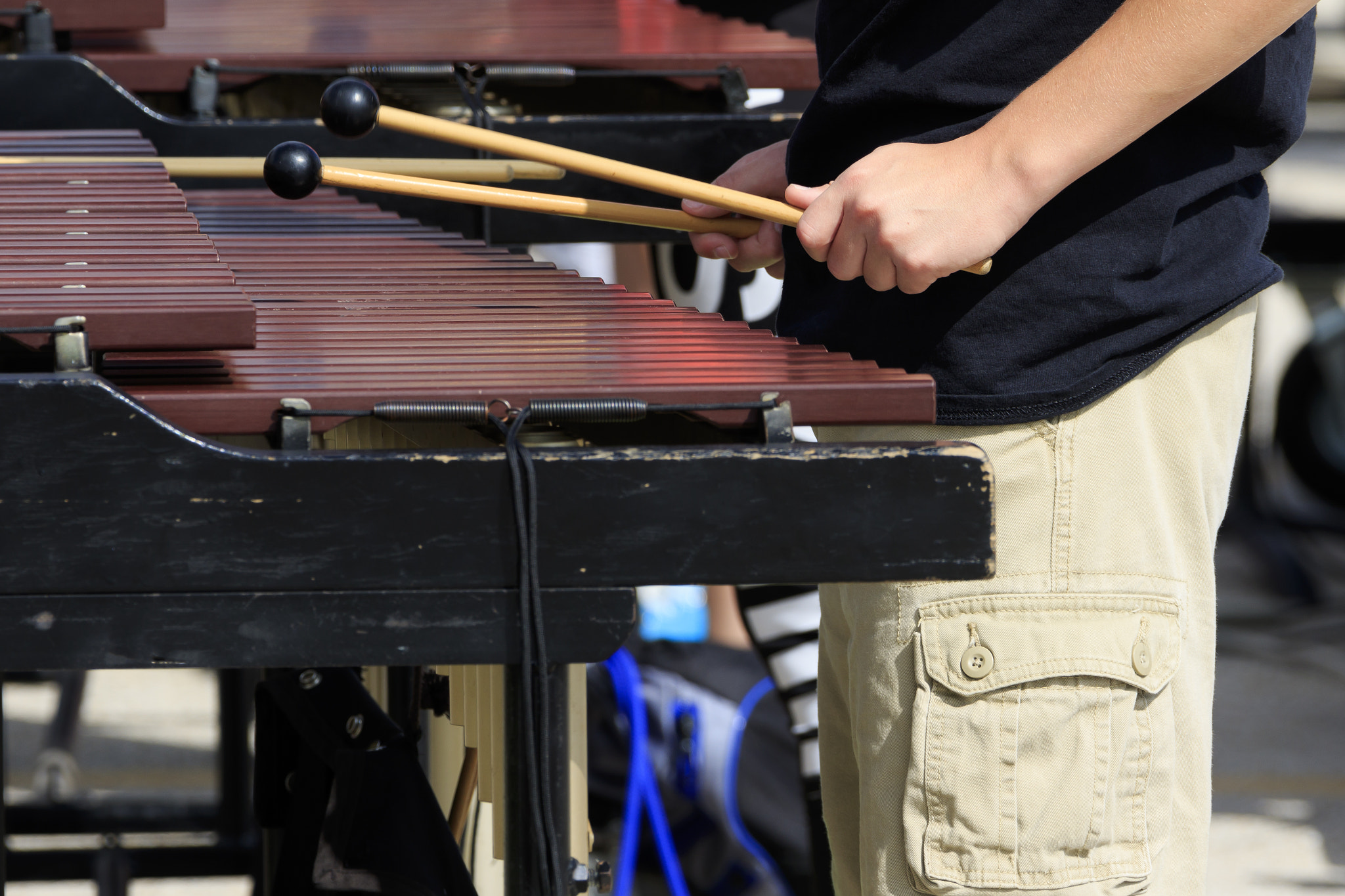 Canon EF 28-300mm F3.5-5.6L IS USM sample photo. Percussionist photography