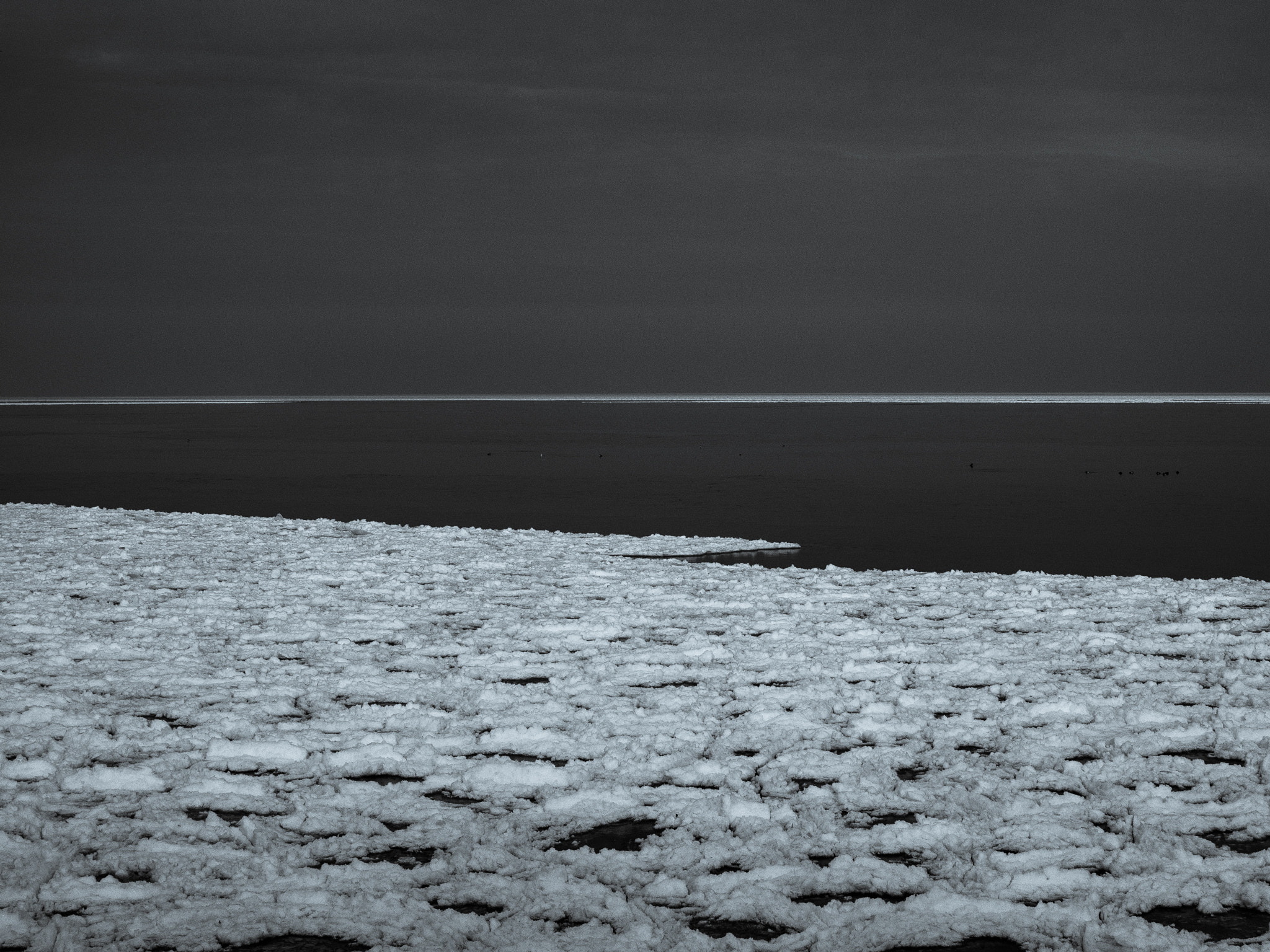 Panasonic Lumix DMC-GM1 sample photo. Frozen lake michigan photography