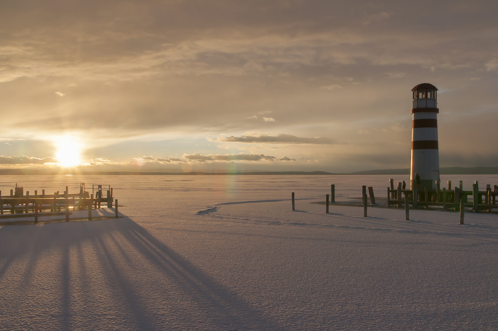 Nikon D90 sample photo. Winter sunset photography