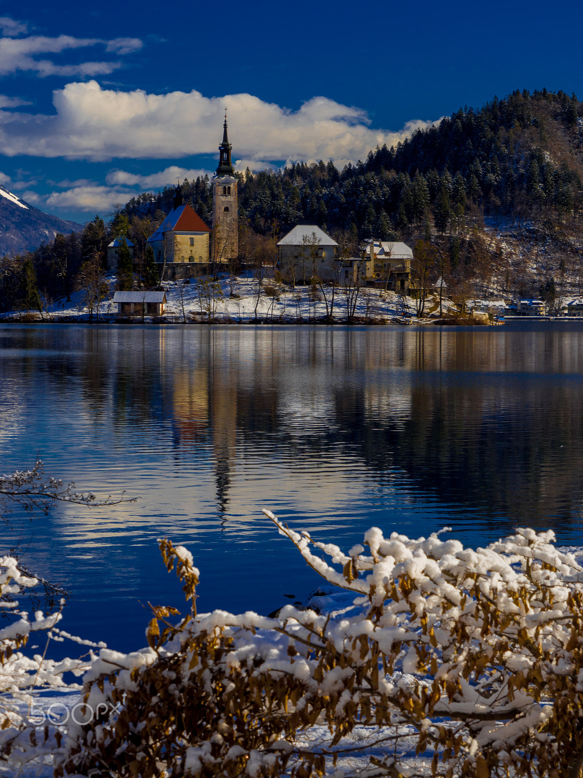 Olympus OM-D E-M10 sample photo. Snowy bled photography