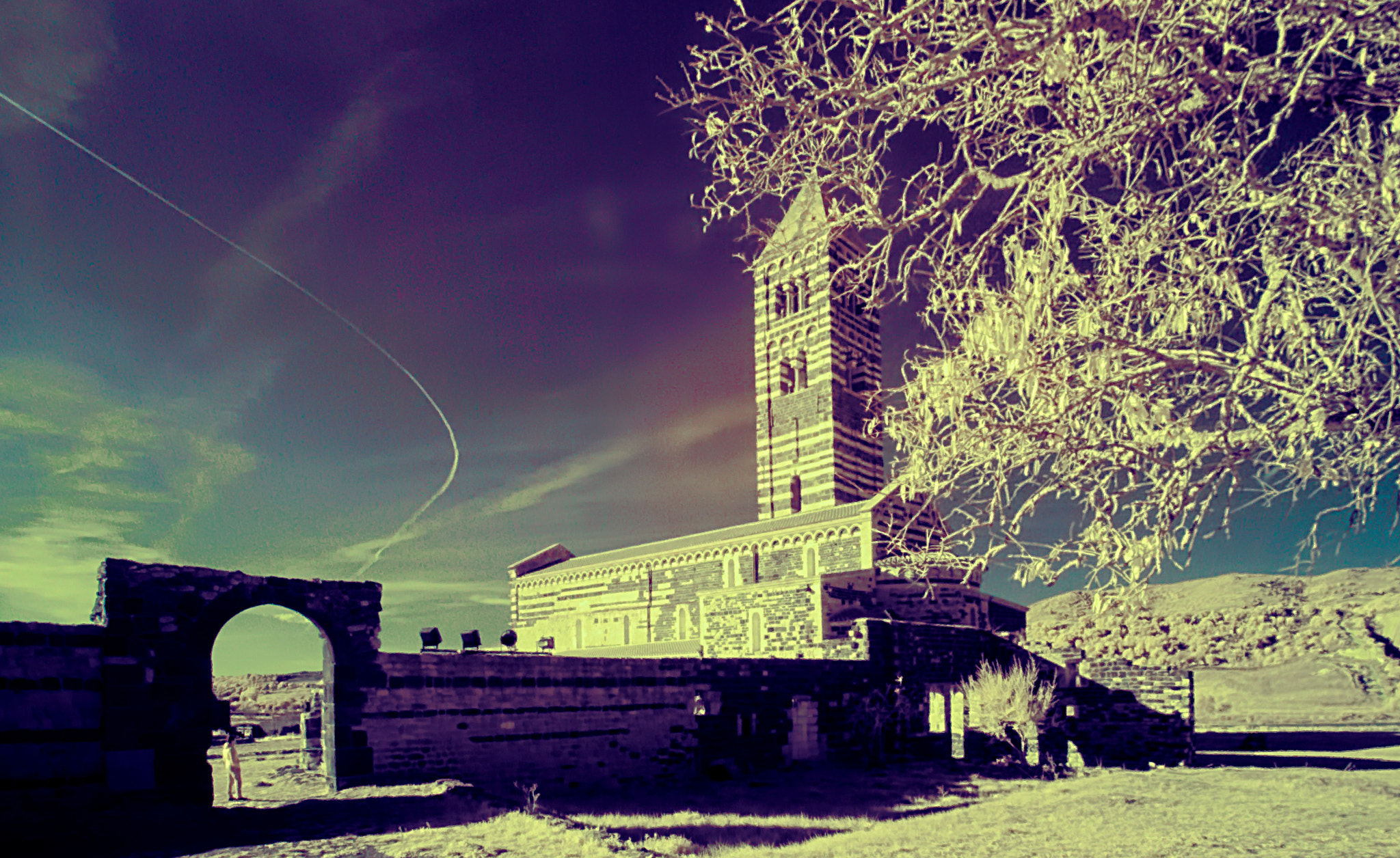 Nikon D80 sample photo. Medieval ir light in sardinia photography