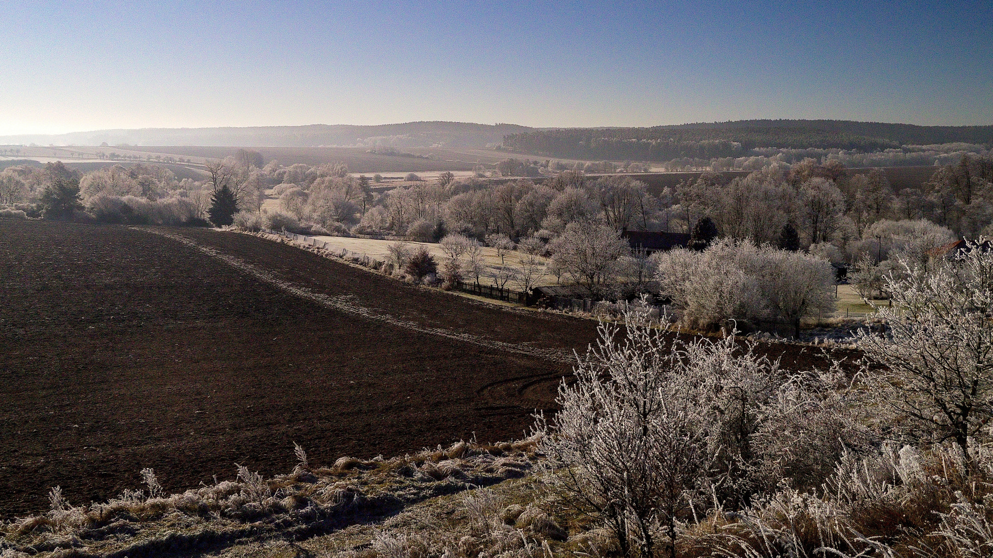 LUMIX G VARIO PZ 14-42/F3.5-5.6 sample photo. Frosty morning photography