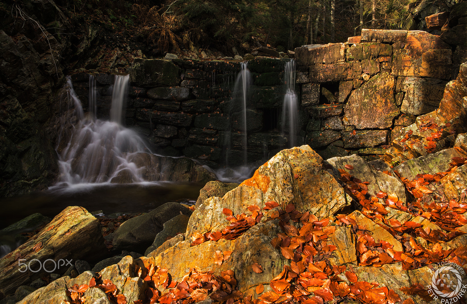 Nikon D800 sample photo. Light and shadow on the cascade photography