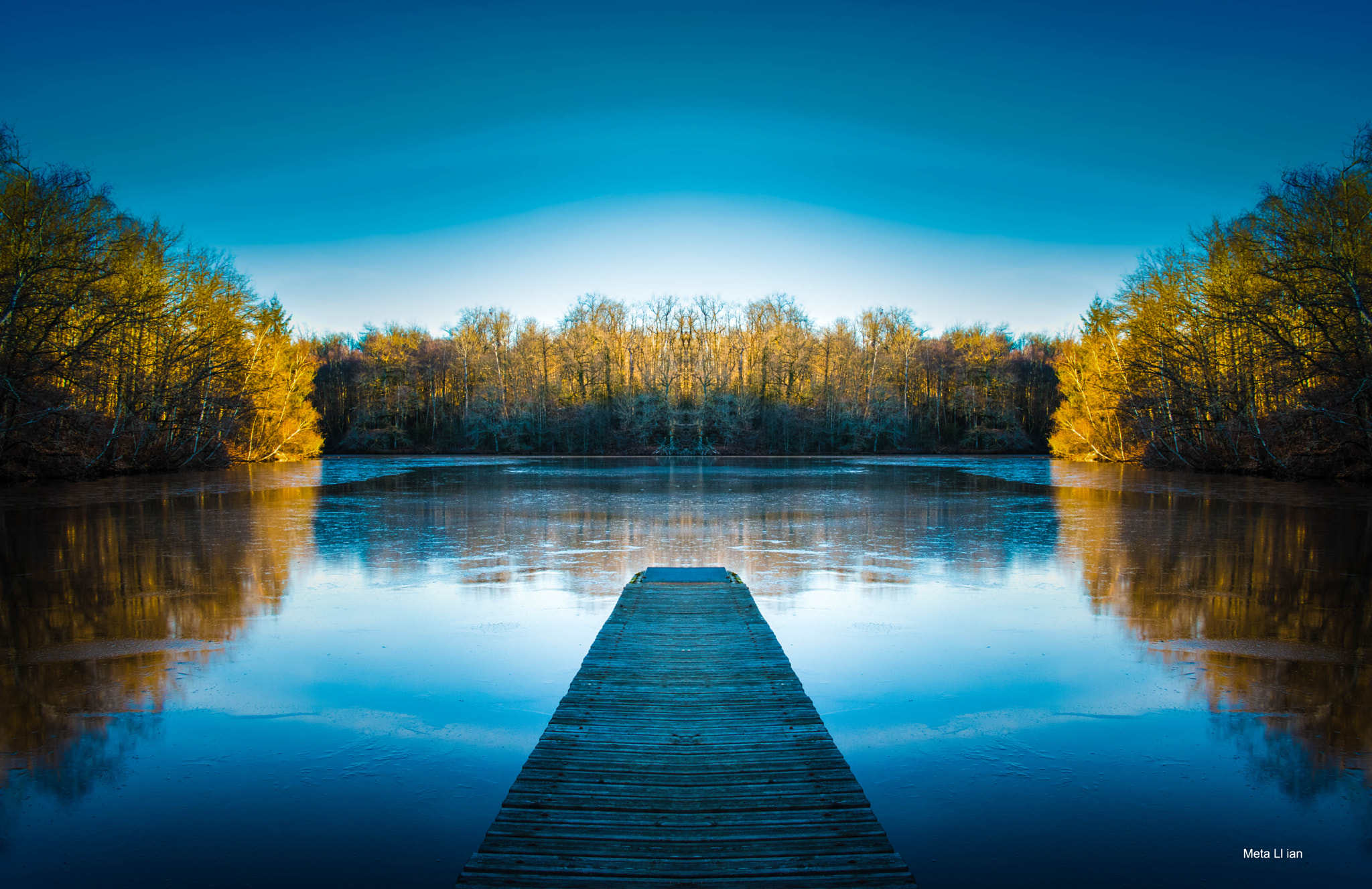 Nikon D5500 sample photo. Symétrique lac photography