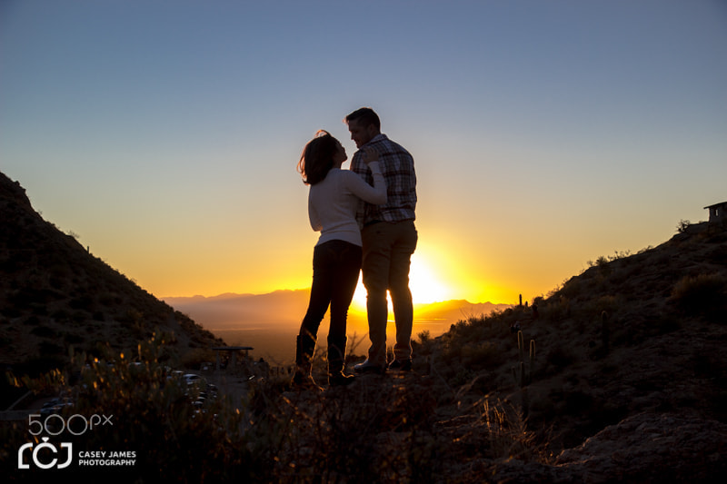 Canon EF-S 17-55mm F2.8 IS USM sample photo. Gates pass engagement session tucson az photography