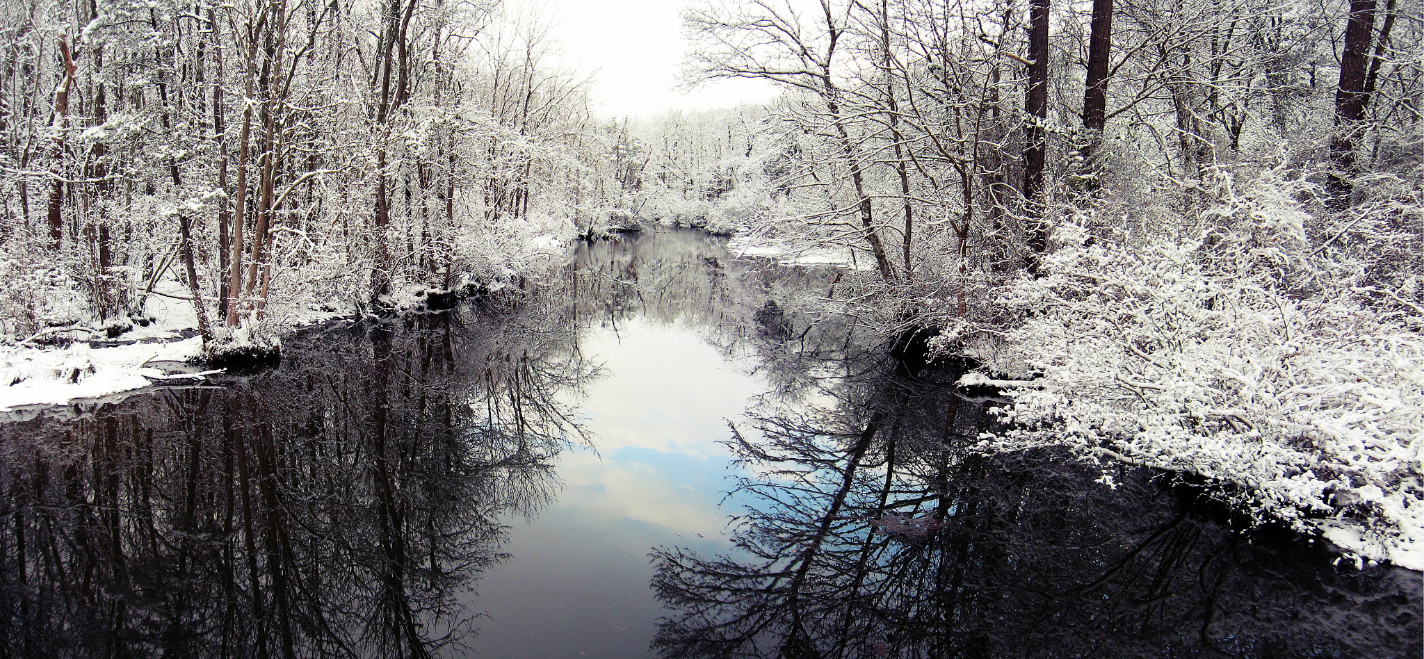 Canon POWERSHOT A560 sample photo. A winter storm had just broken and the blue sky was peeking through photography