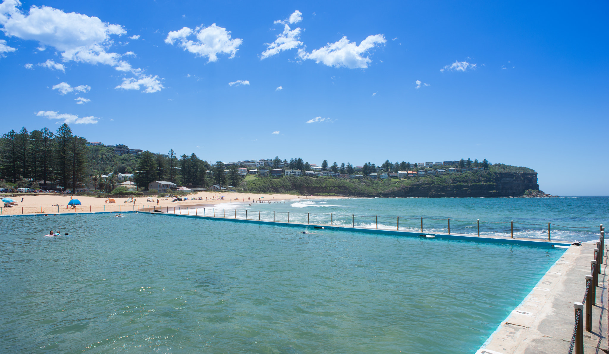 Nikon D610 + Nikon AF Nikkor 20mm F2.8D sample photo. Summer in sydney series - bilgola pool photography