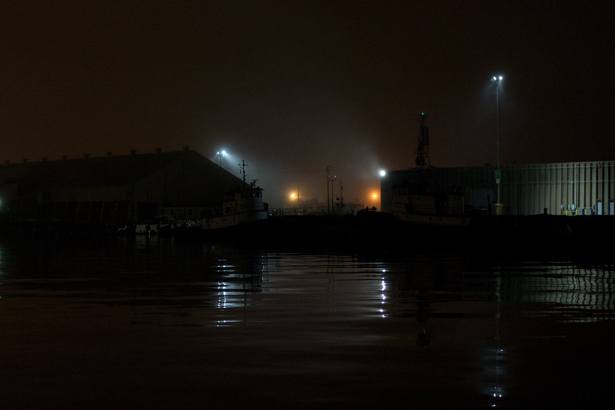 Sigma 30mm F1.4 EX DC HSM sample photo. Fog on the harbor photography