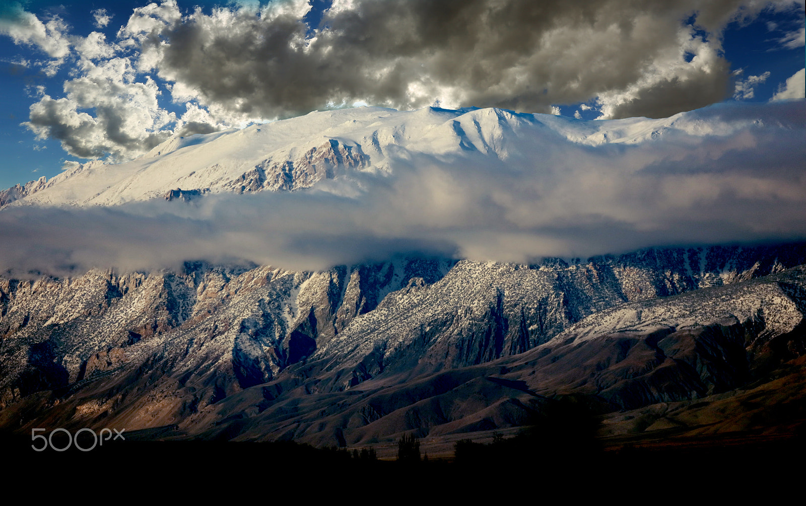 Canon EF 28-300mm F3.5-5.6L IS USM sample photo. Cloudy mountain photography