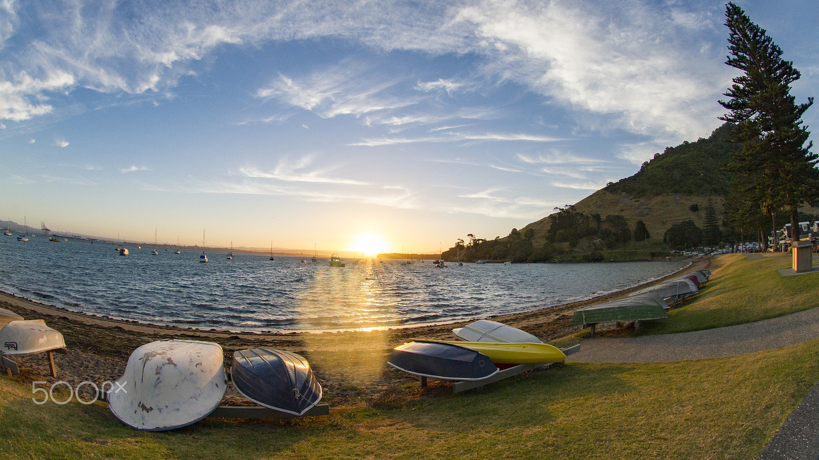 Canon EF 8-15mm F4L Fisheye USM sample photo. Fisheye sunset photography