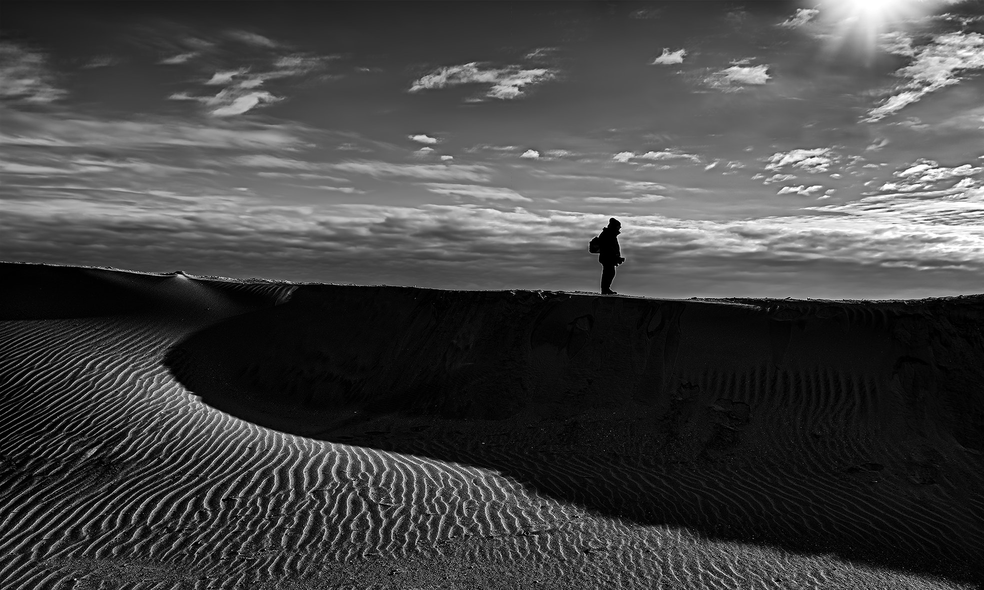 Nikon D810 sample photo. Walking on the dune photography