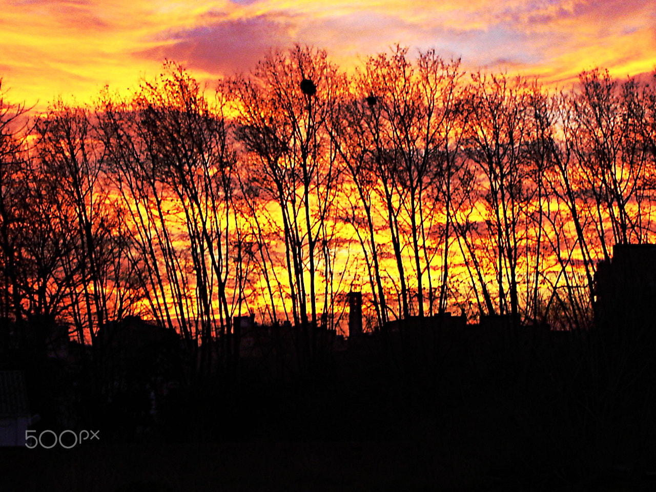 Sony DSC-W1 sample photo. Sunset in badalona photography