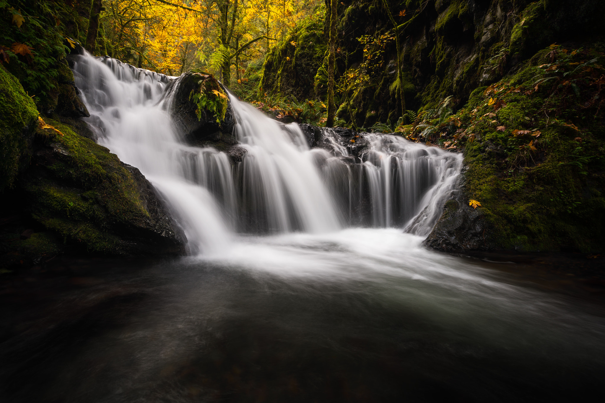 Sony a7R II + Canon EF 16-35mm F2.8L II USM sample photo. ... emerald falls photography