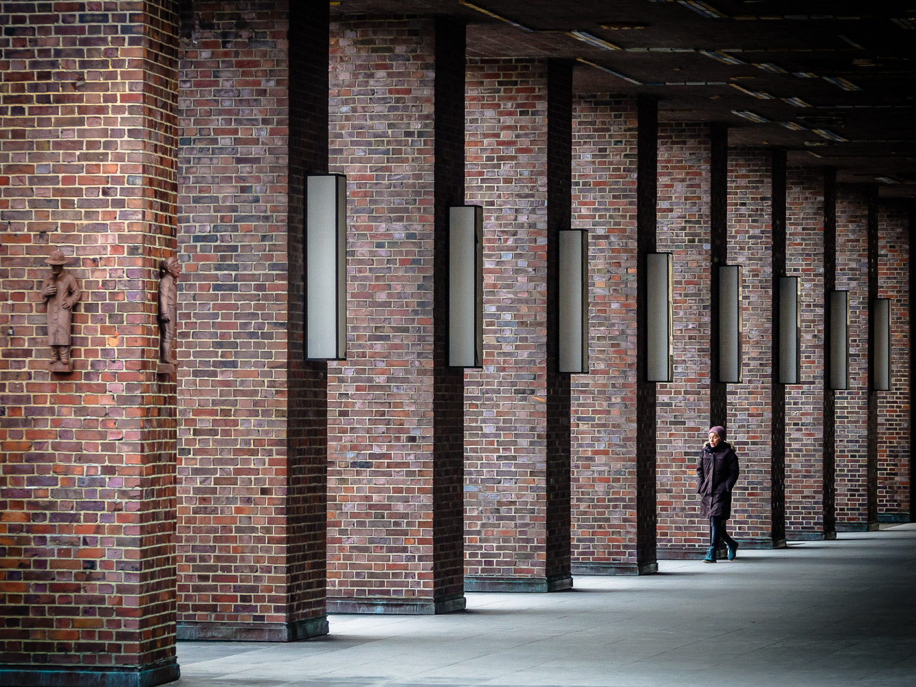 Olympus OM-D E-M5 sample photo. Brick pillars photography