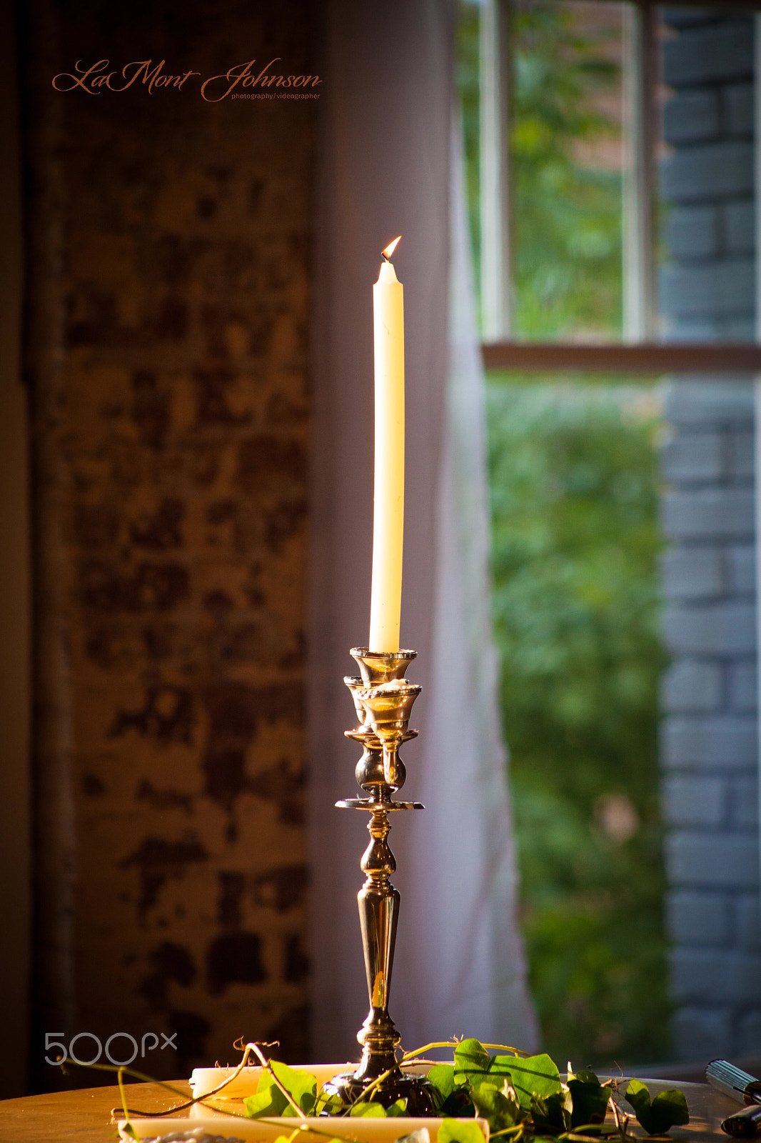 EF75-300mm f/4-5.6 sample photo. Wedding unity candle photography