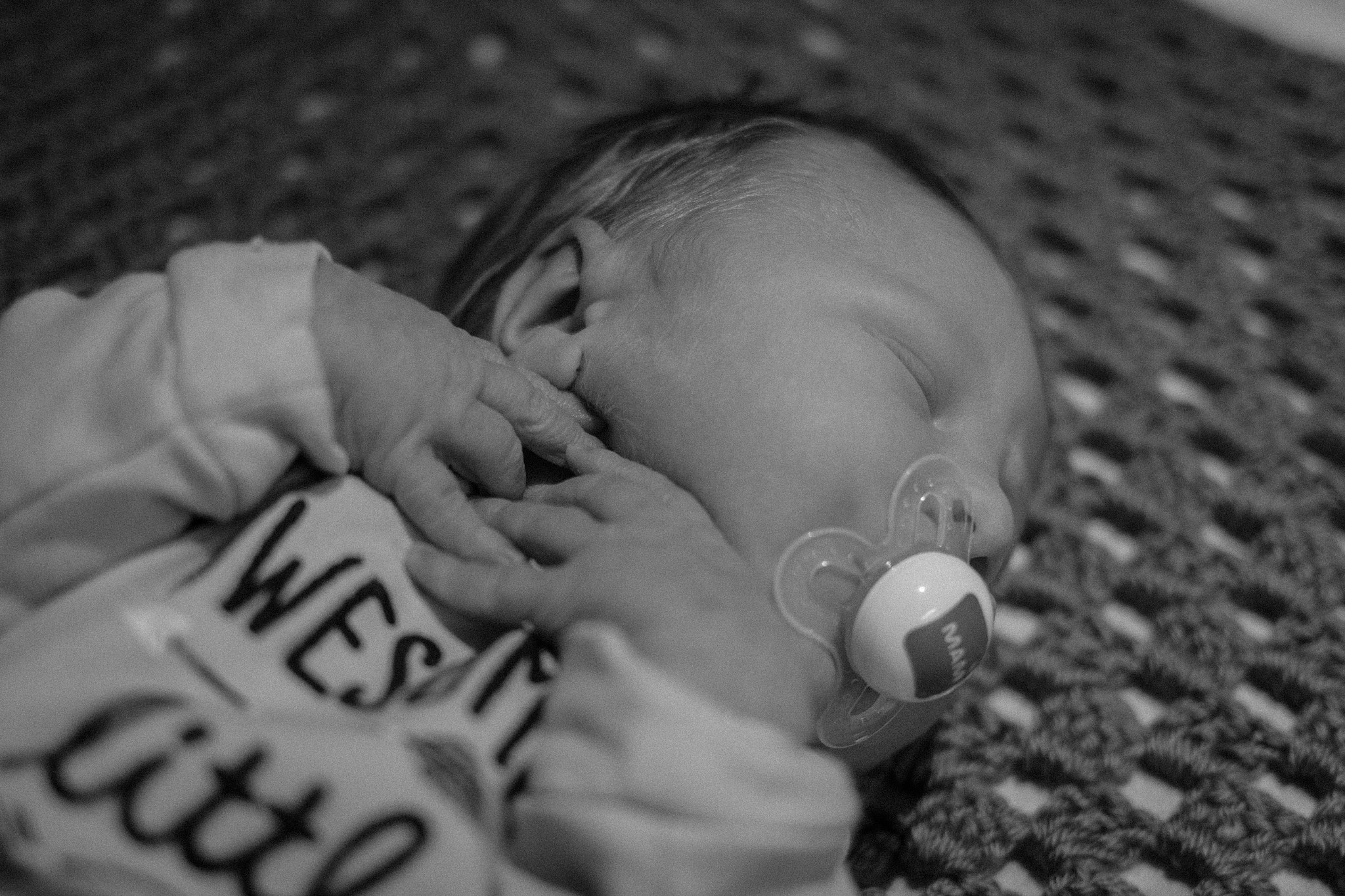 Canon EF 35mm F2 IS USM sample photo. My newborn son - 2 days old photography