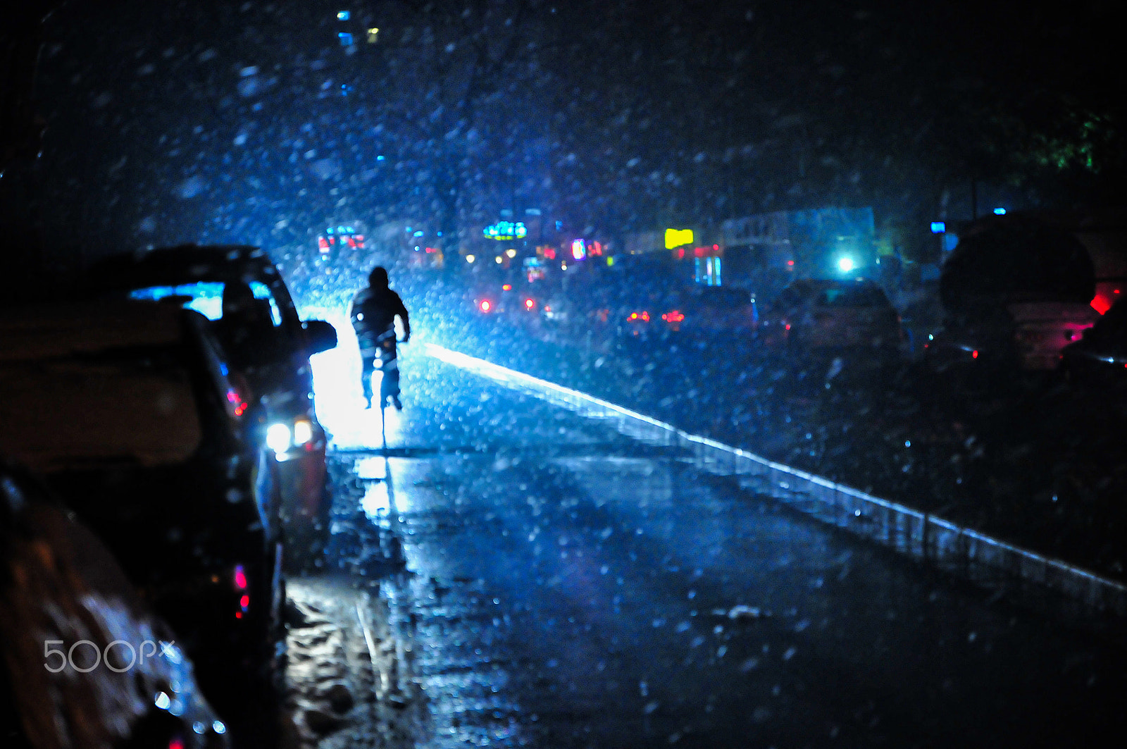 Nikon D300S sample photo. The man in the snow photography