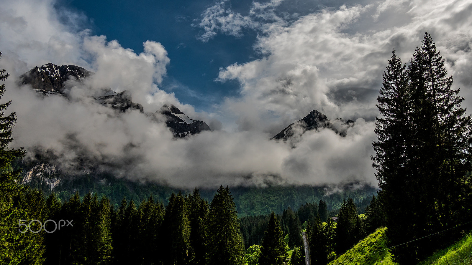Panasonic Lumix DMC-GH4 sample photo. Clouds in the mountains photography