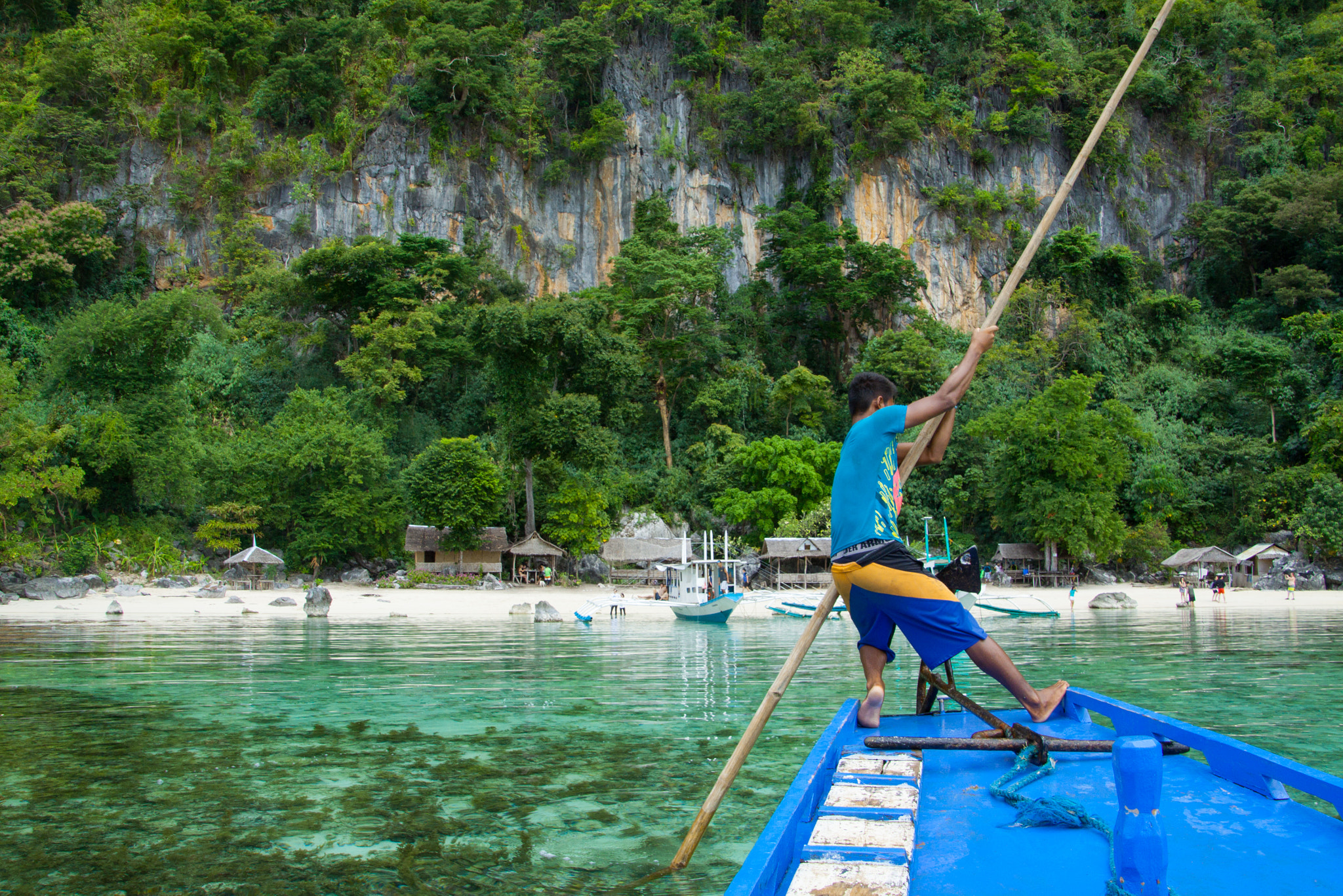 Canon EOS 50D sample photo. Coron boat boy photography