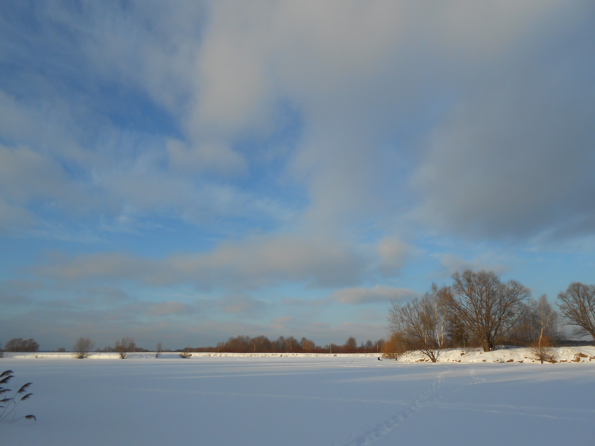 Nikon COOLPIX S4200 sample photo. Winter sky photography