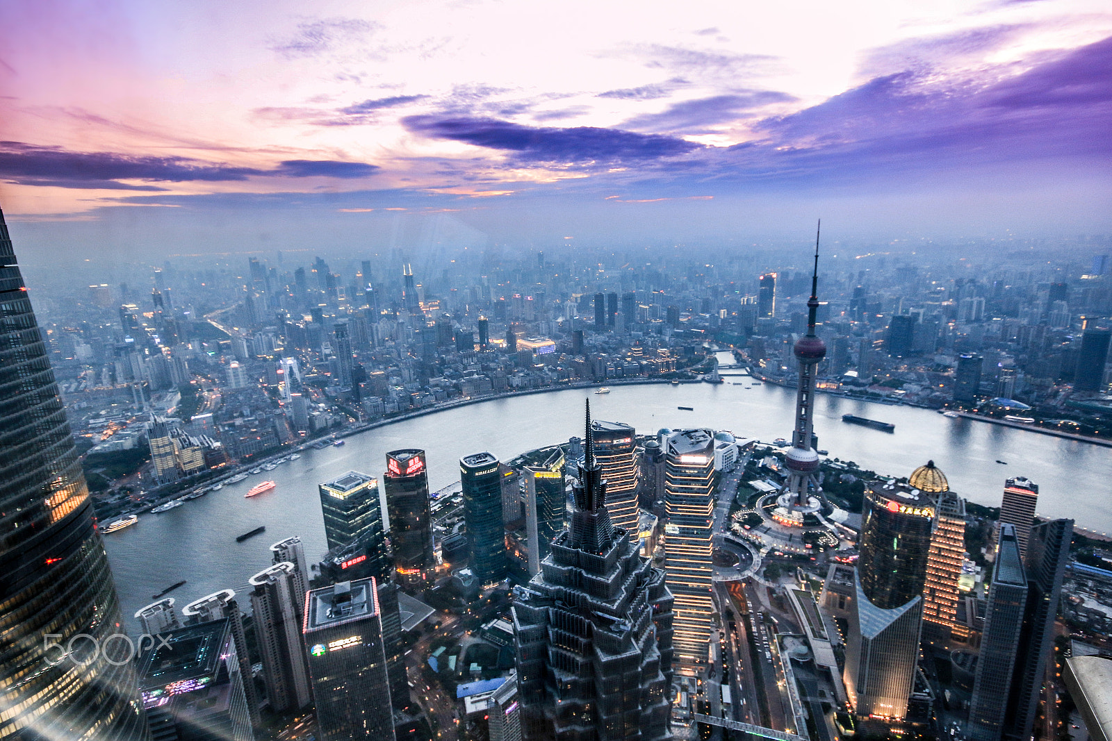 Sigma 10-20mm F4-5.6 EX DC HSM sample photo. Purple sunset shanghai photography