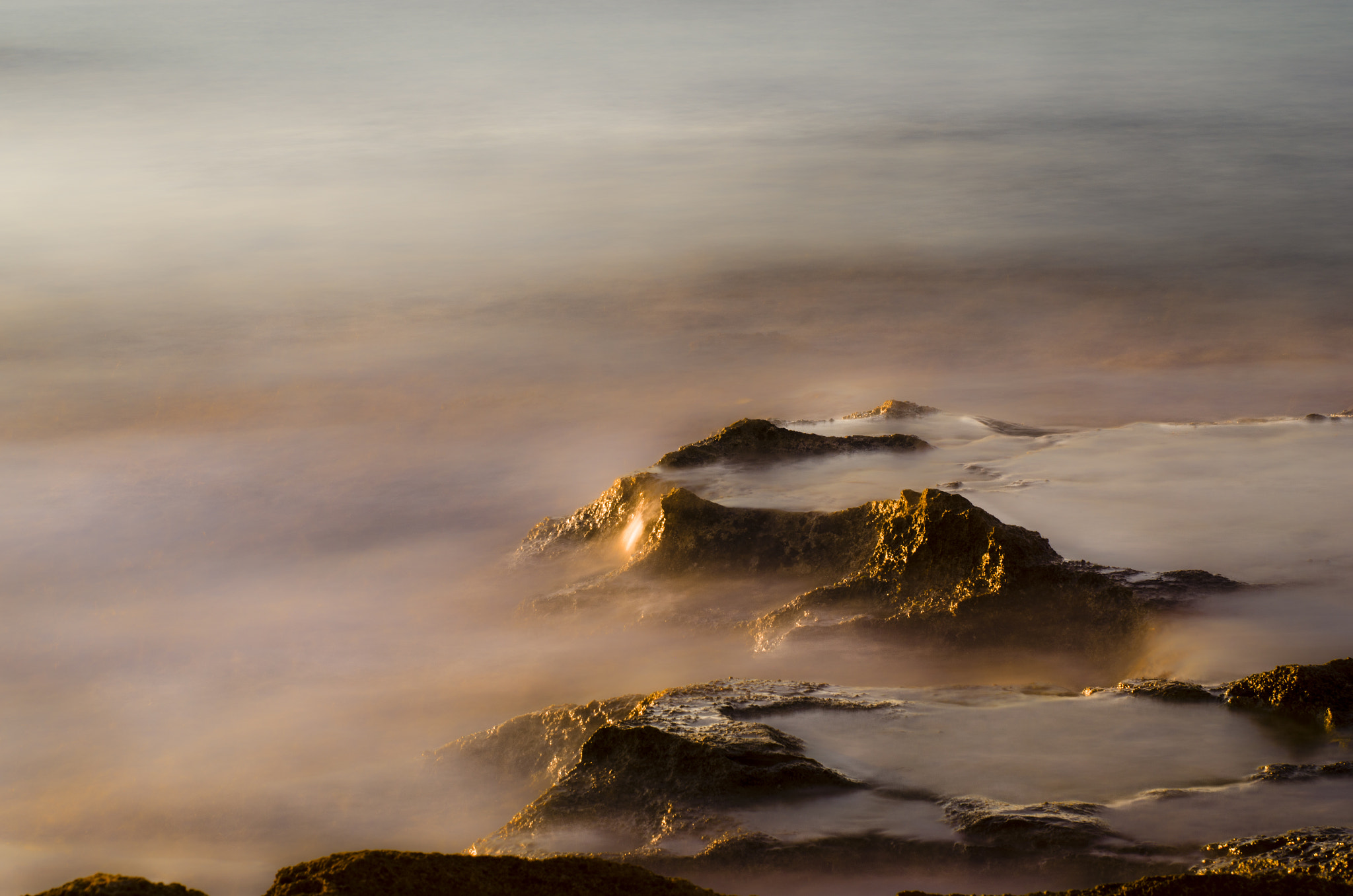 Pentax smc FA 50mm F1.4 sample photo. Soft rocks photography