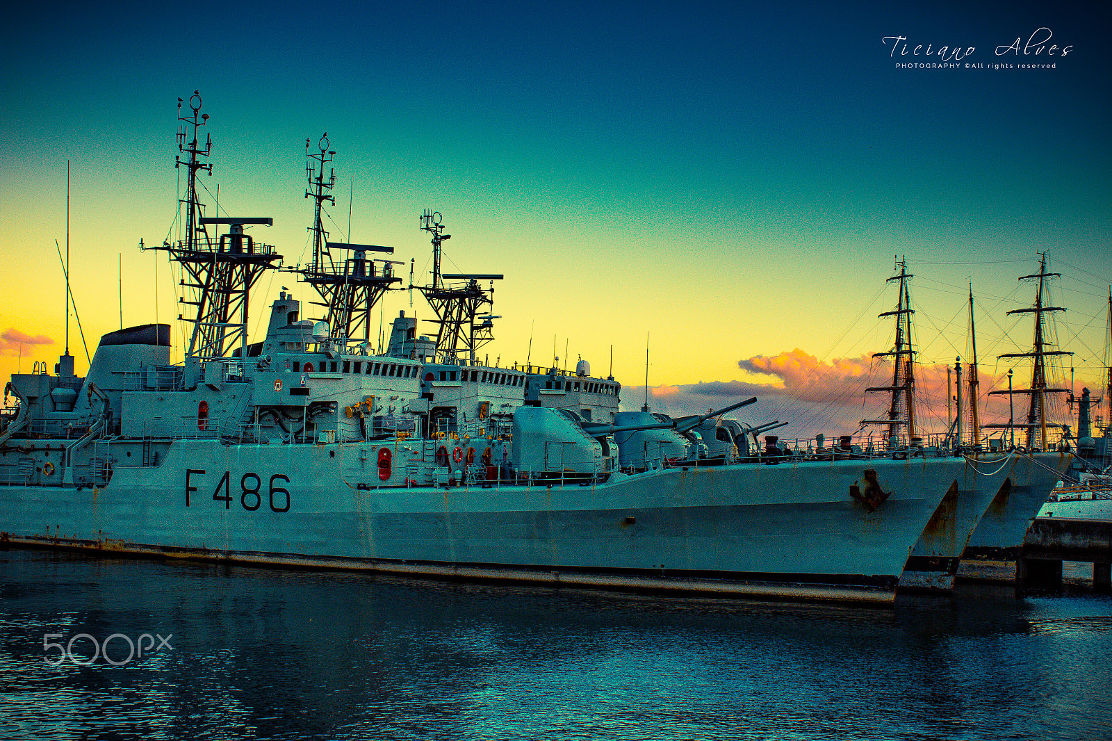 Canon EF-S 18-55mm F3.5-5.6 III sample photo. Warships photography