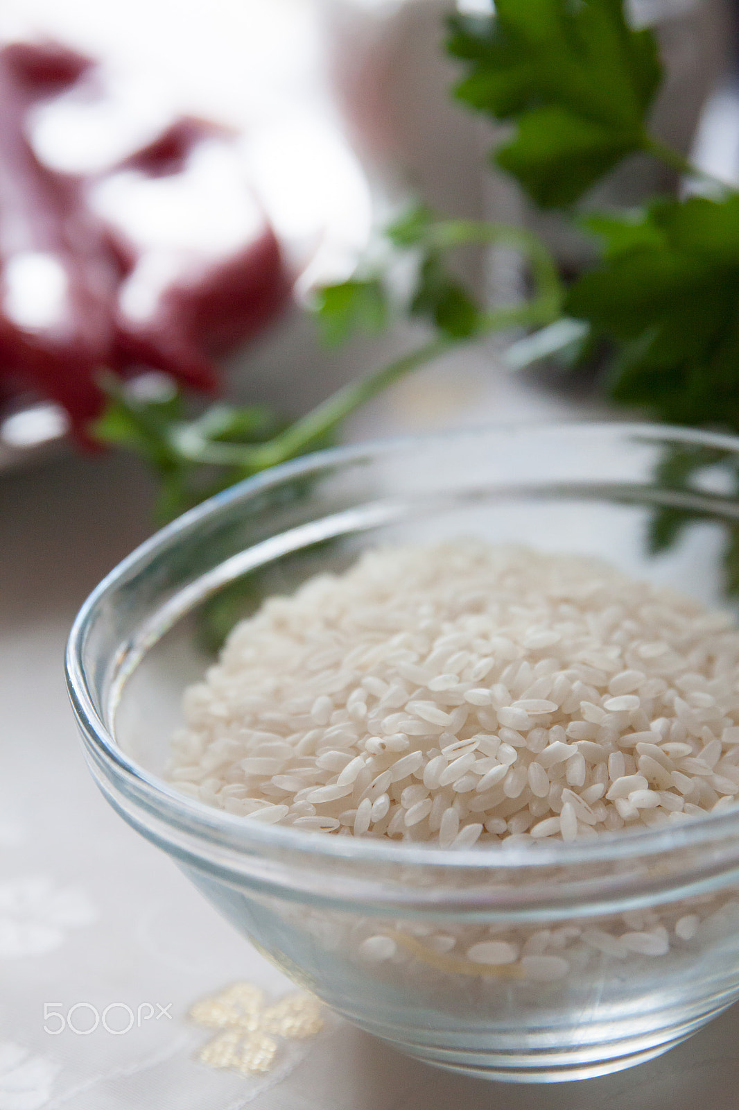 Canon EF 24-70mm F2.8L II USM sample photo. Bowl with raw rice photography