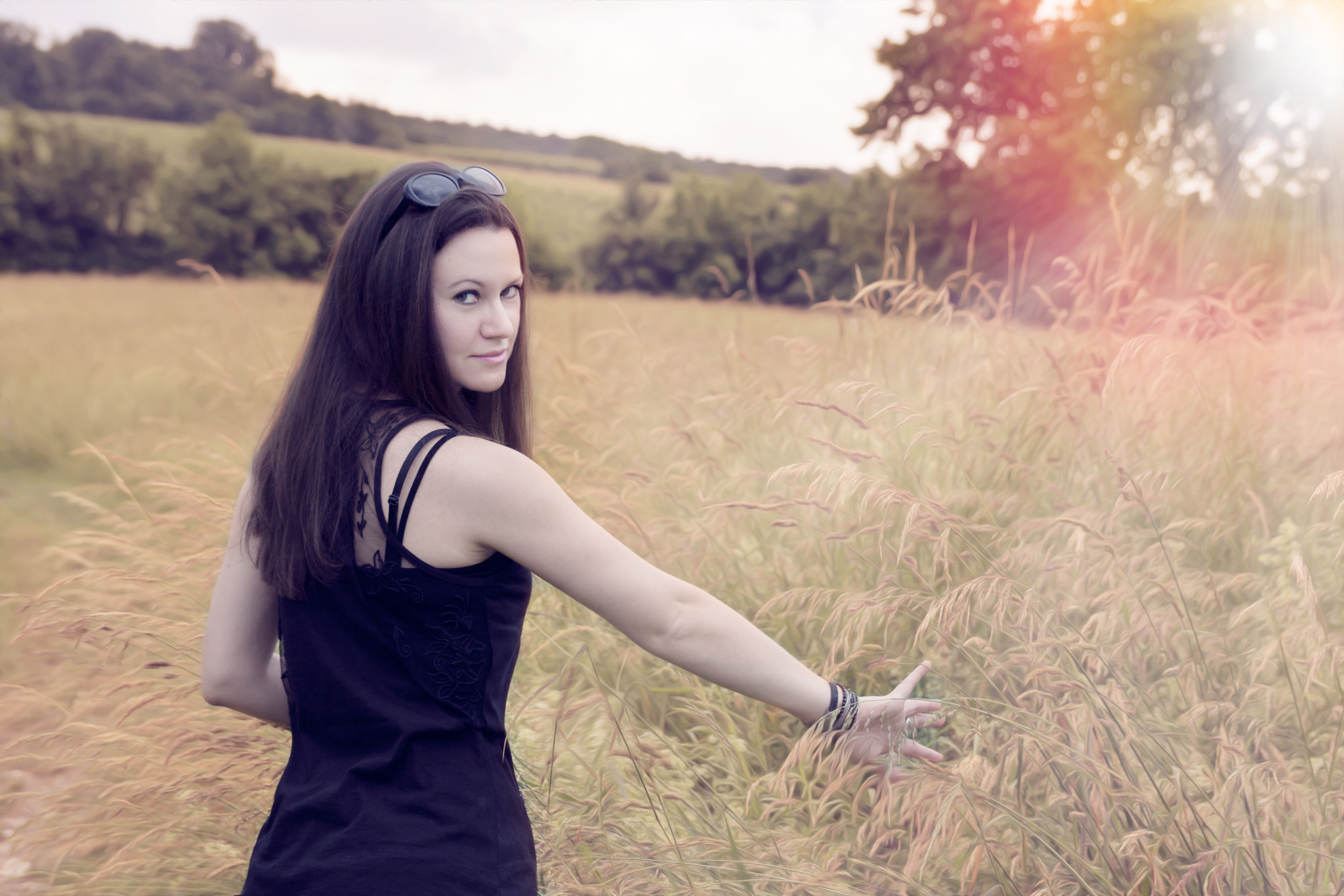Sony DT 18-135mm F3.5-5.6 SAM sample photo. As we walked in fields of gold photography