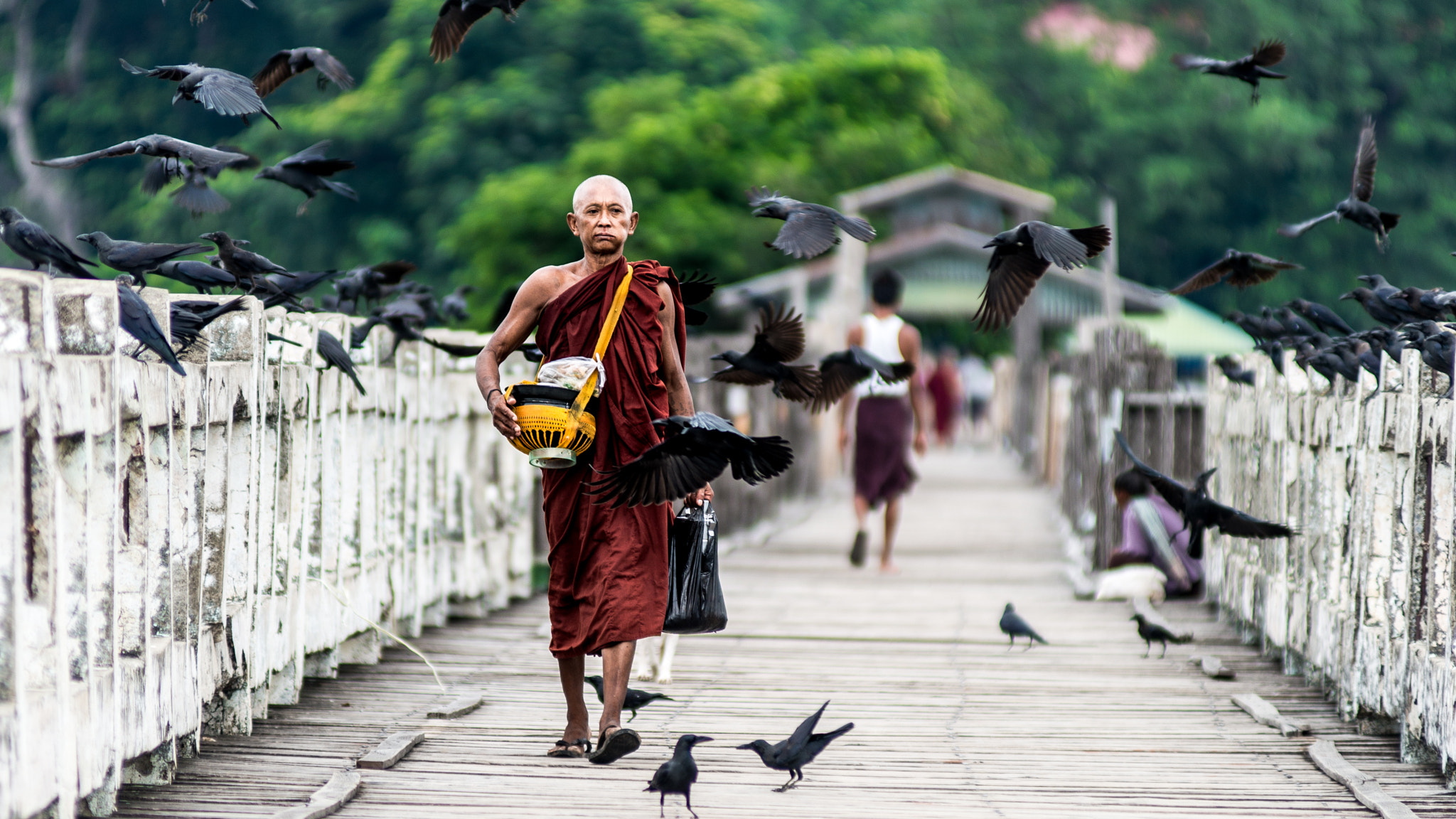 Nikon AF-Nikkor 80-200mm F2.8D ED sample photo. U bein bridge photography