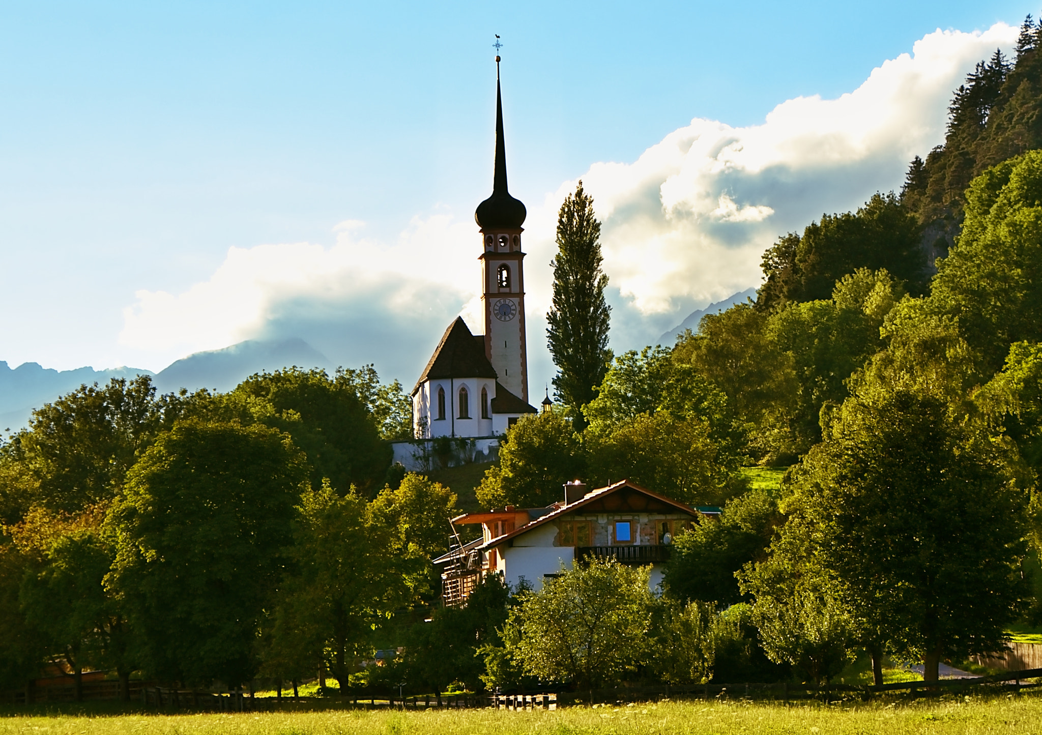 18.00 - 200.00 mm f/3.5 - 5.6 sample photo. Lovely church in tyrol austria photography