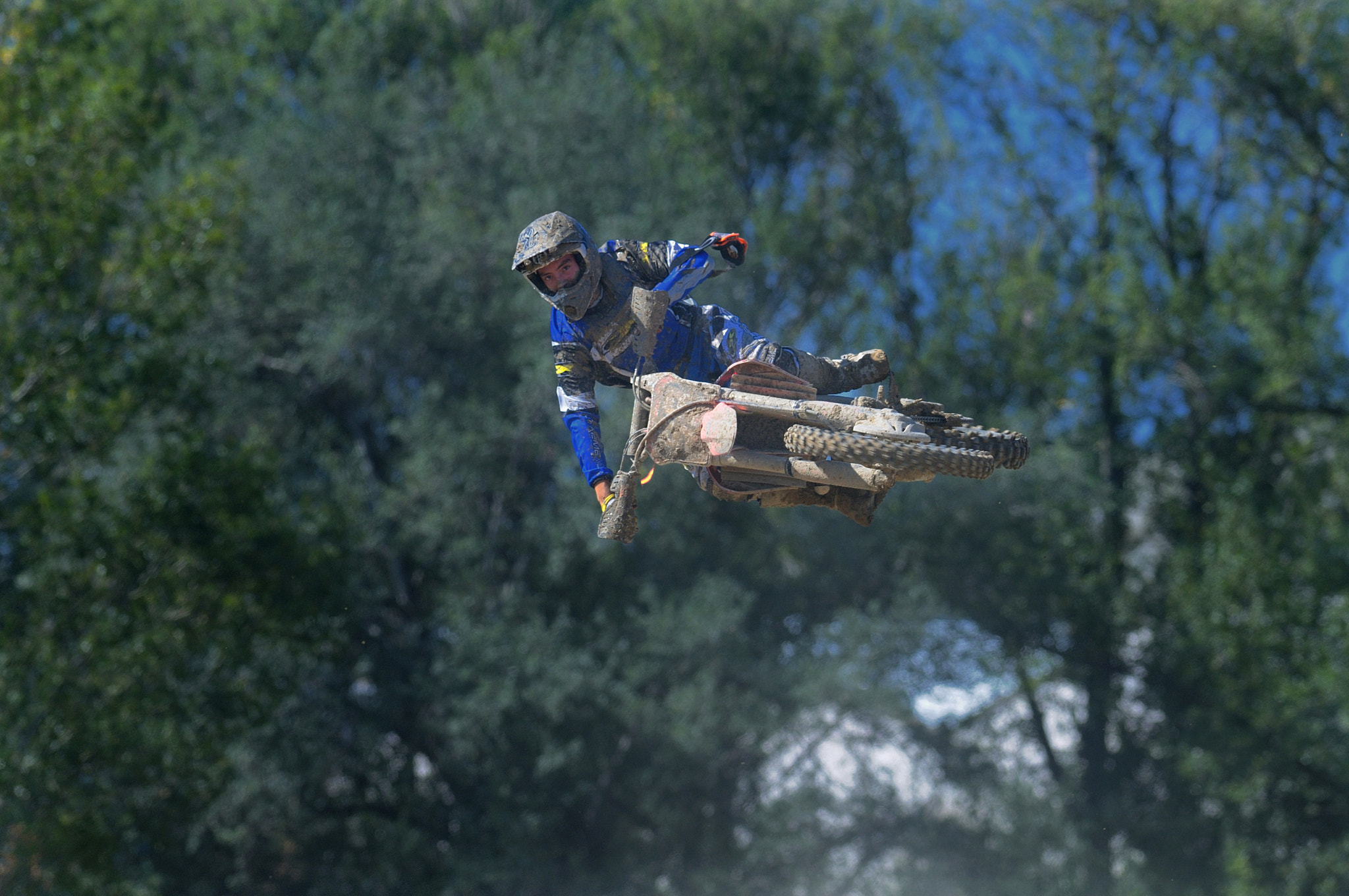 Nikon D300 sample photo. Motocross jump photography