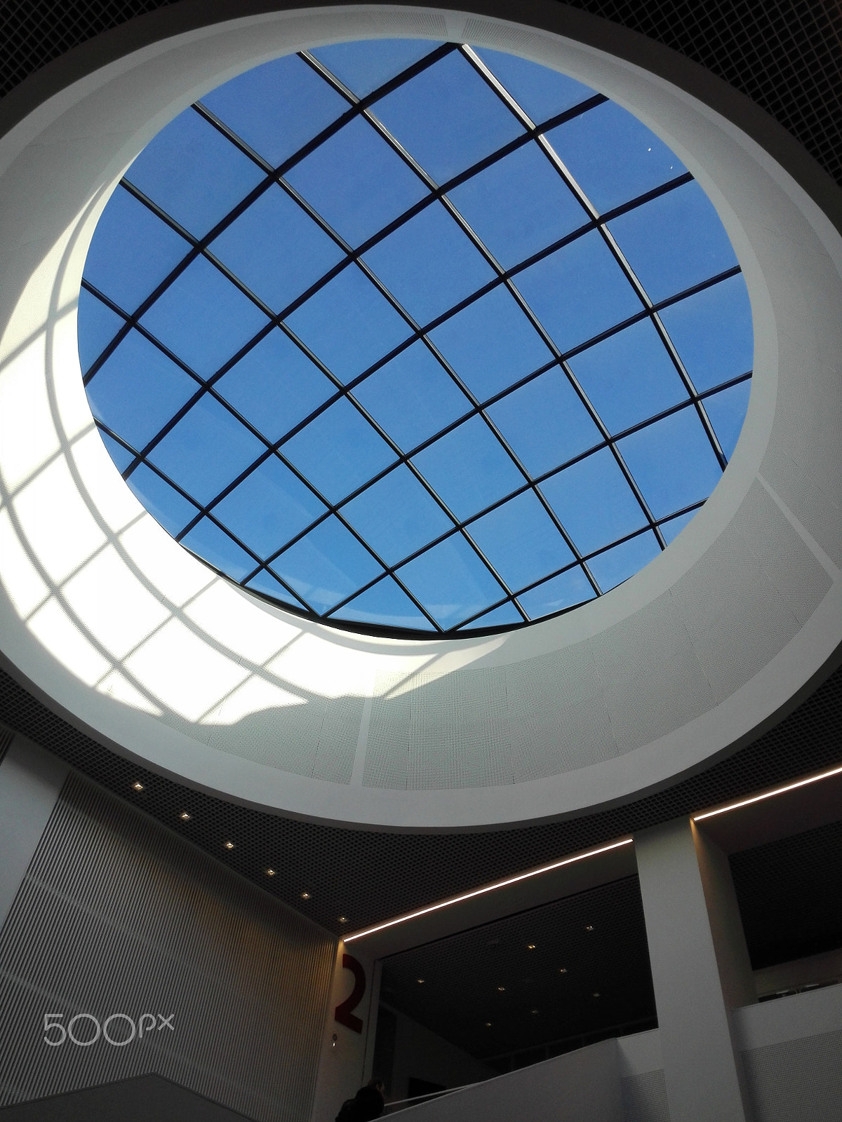 HUAWEI P7-L10 sample photo. A blue sky in a library photography