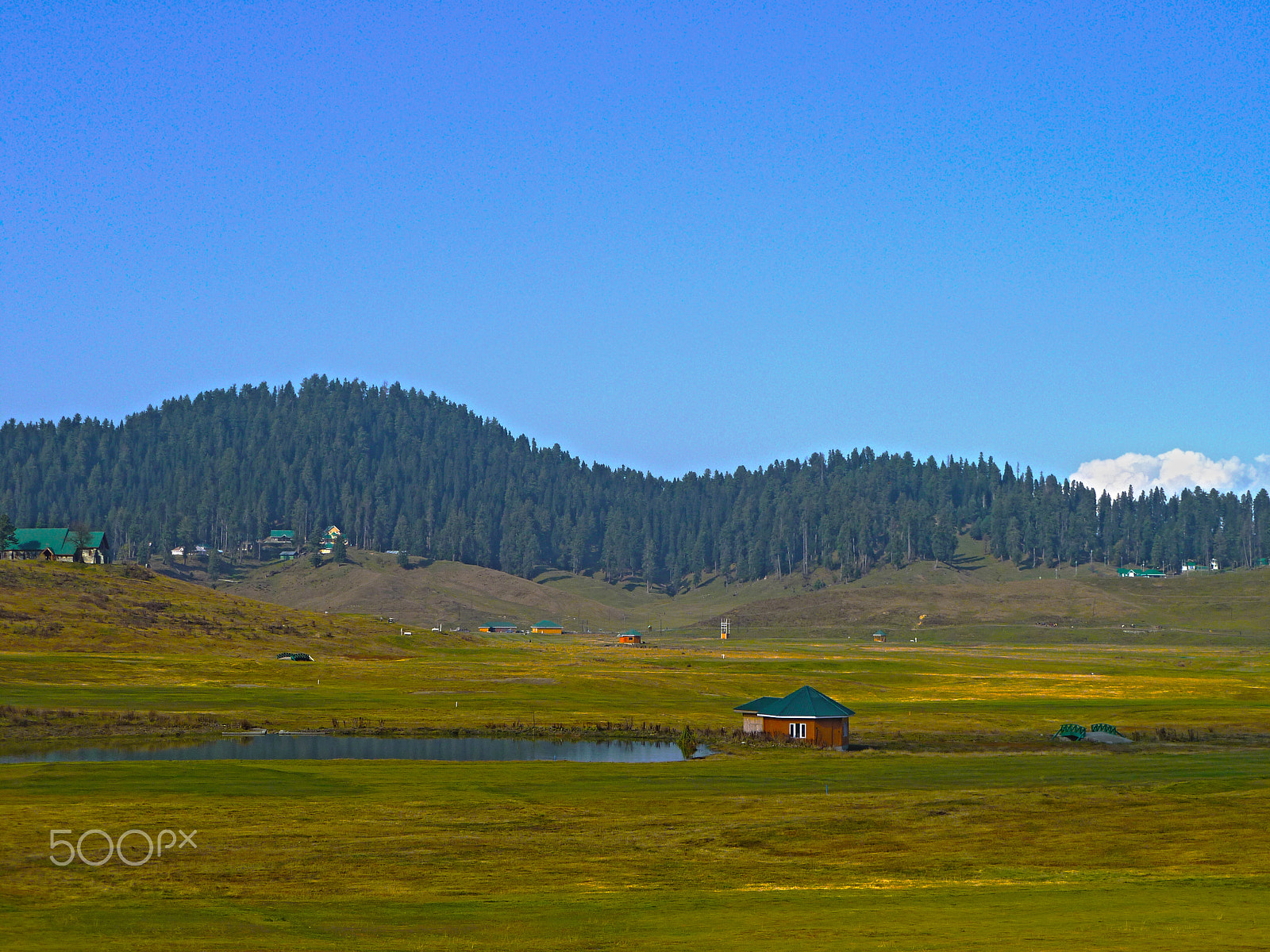 Panasonic DMC-FH20 sample photo. Landscape of gulmarg photography