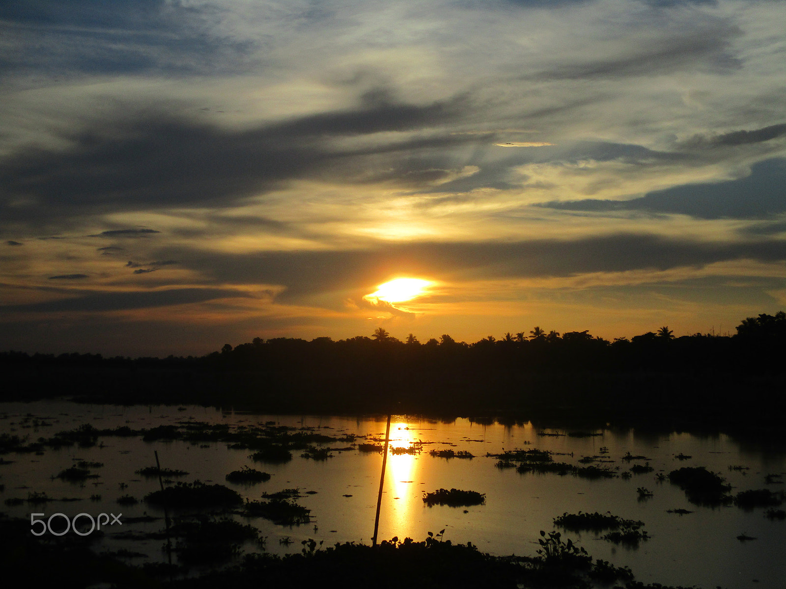 Canon PowerShot ELPH 160 (IXUS 160 / IXY 150) sample photo. Id: amazing sunset beside river side photography