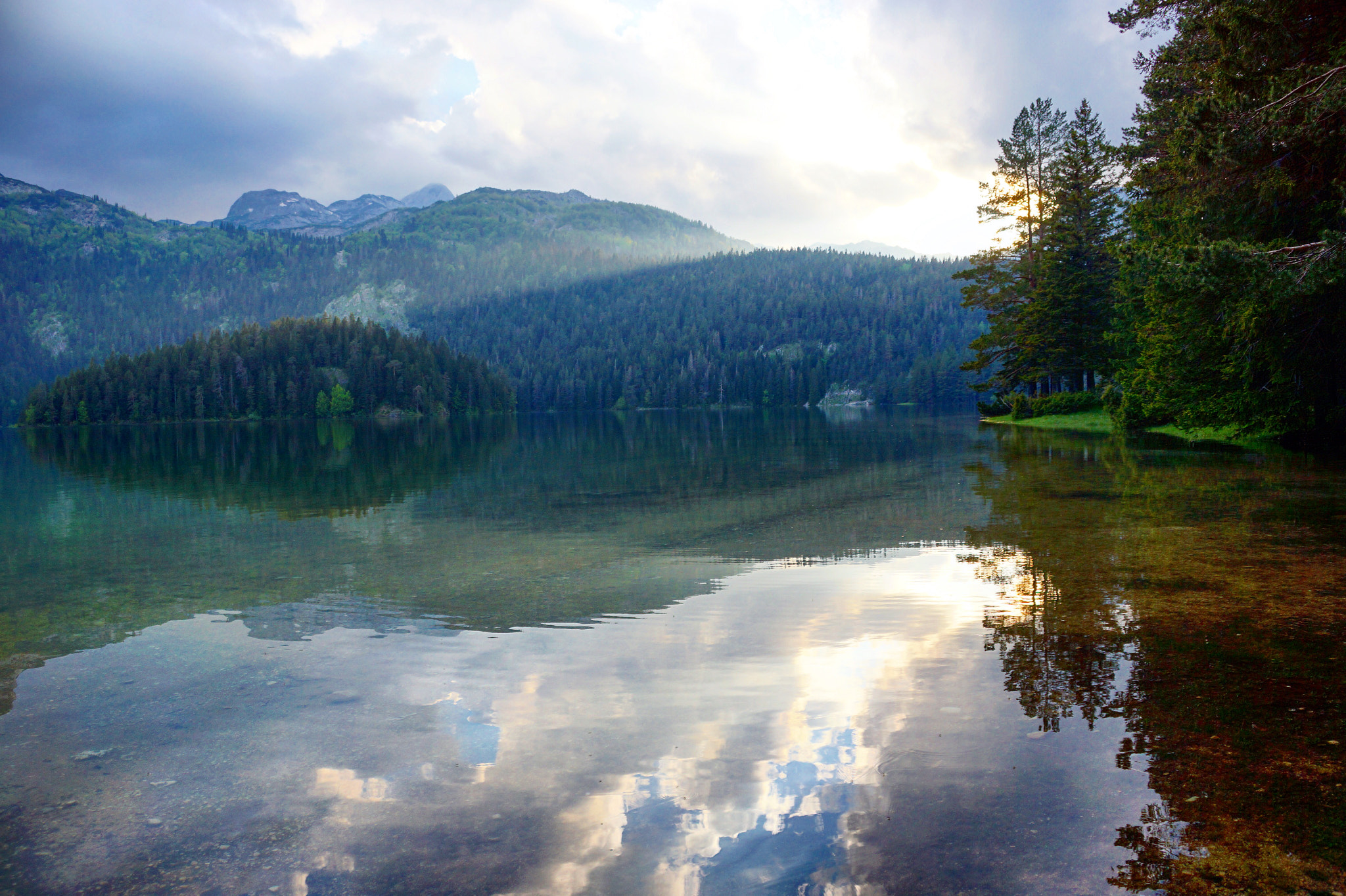 Sony SLT-A65 (SLT-A65V) sample photo. Montenegro black lake photography