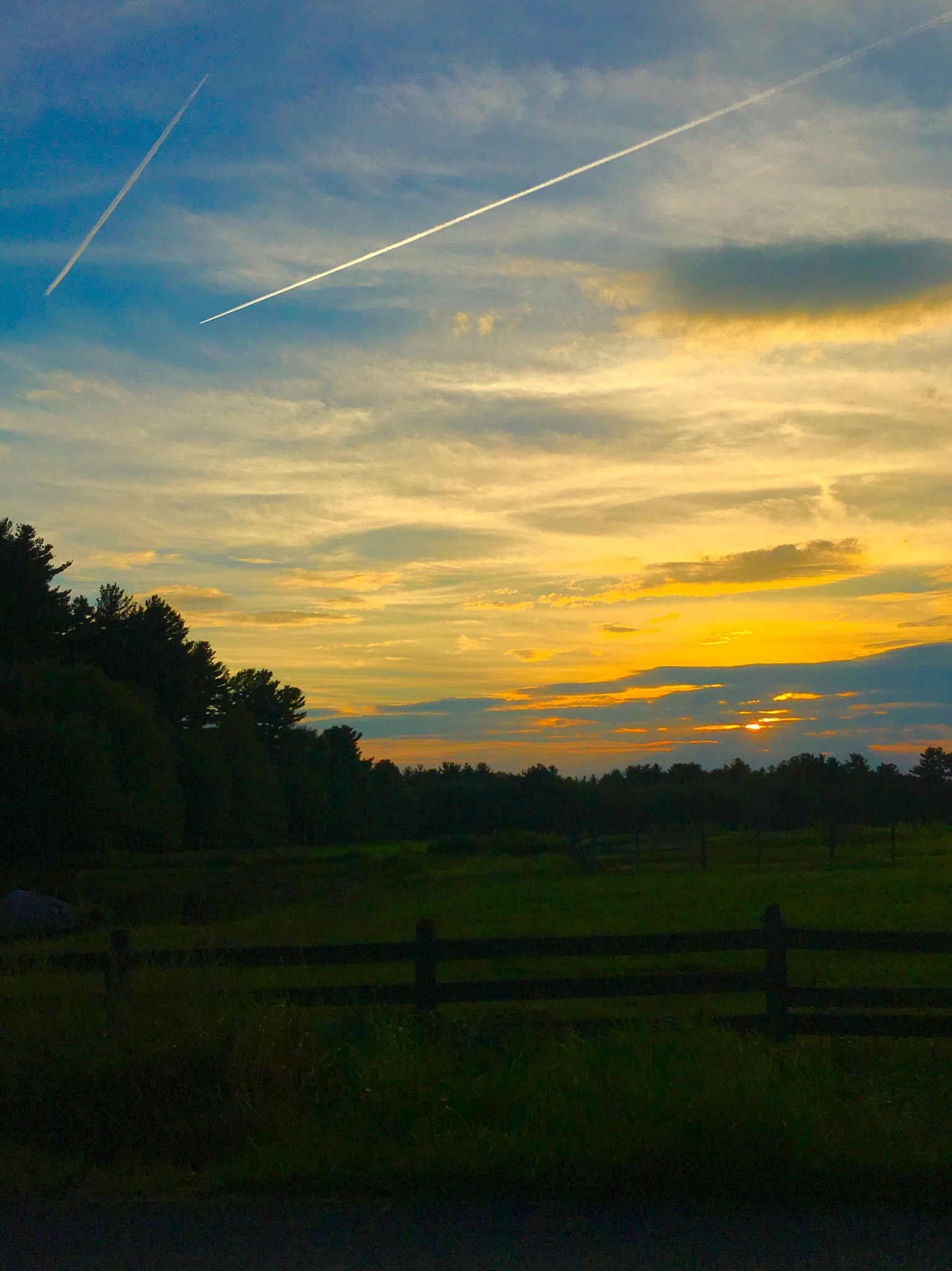Apple iPhone8,1 sample photo. Rural sunset photography