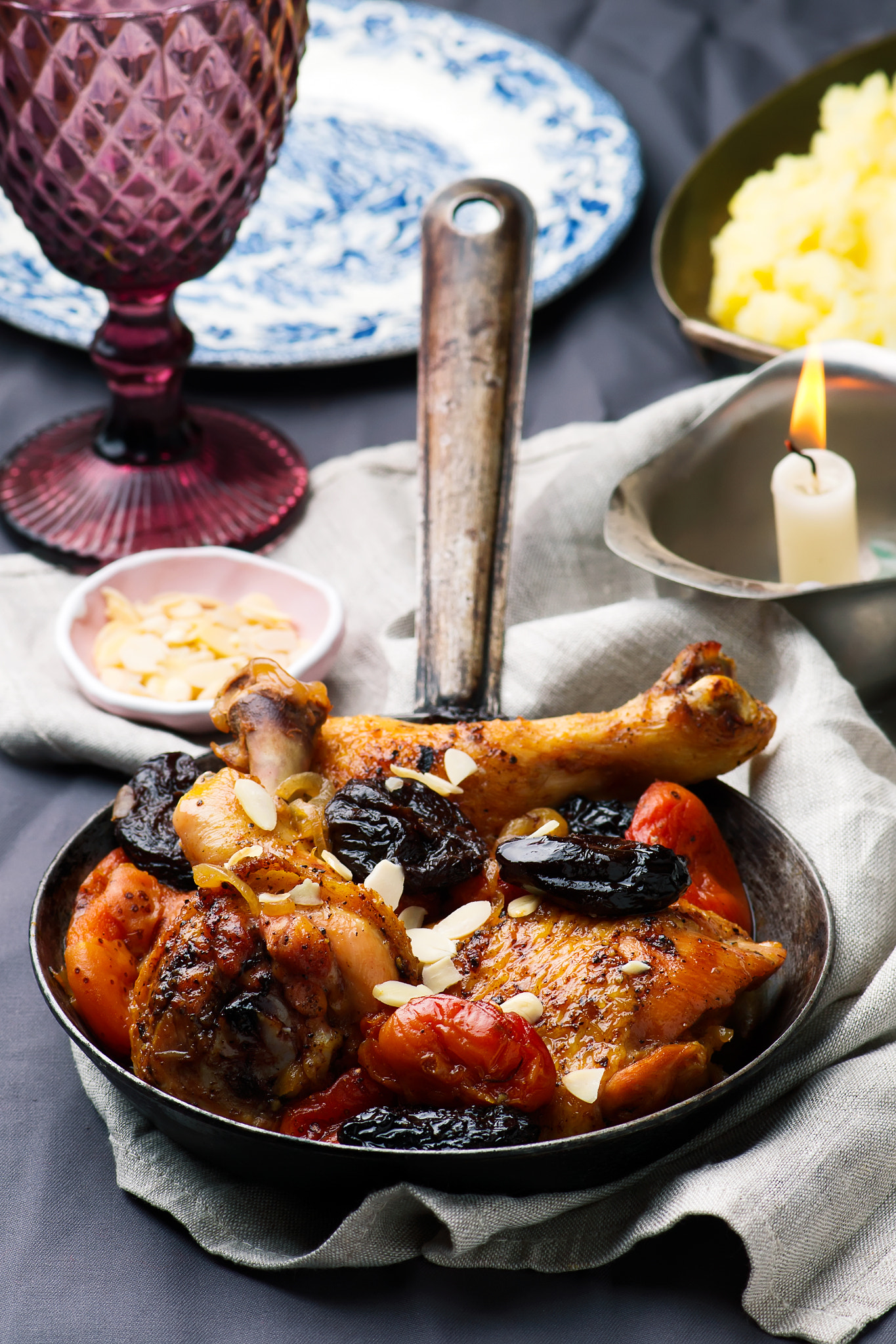 Nikon AF-S Micro-Nikkor 105mm F2.8G IF-ED VR sample photo. Chicken with dried fruits photography