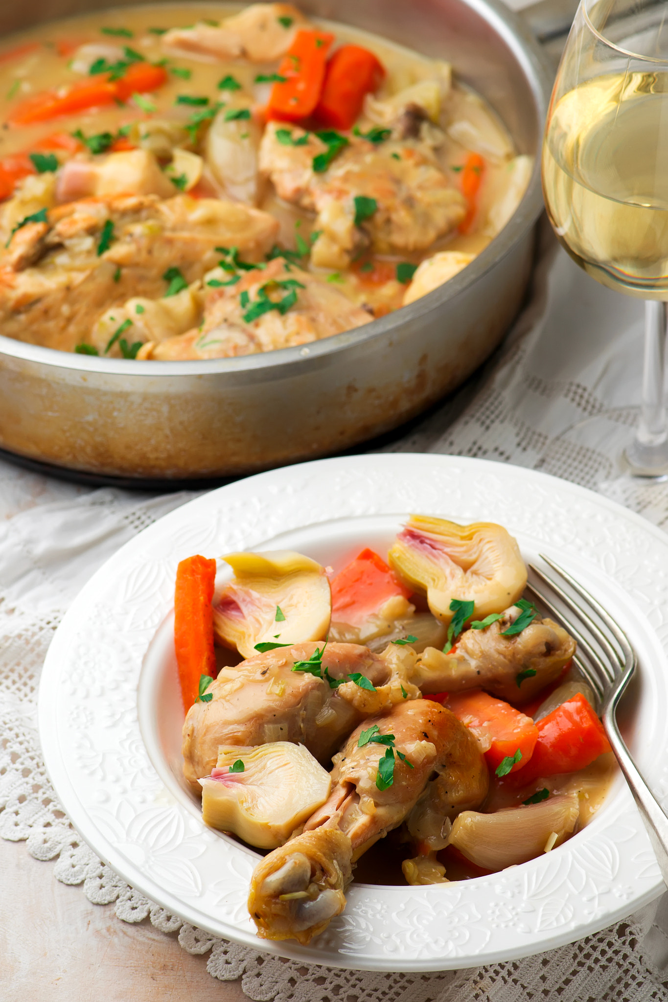 Nikon AF-S Micro-Nikkor 105mm F2.8G IF-ED VR sample photo. Coq au vin blanc photography