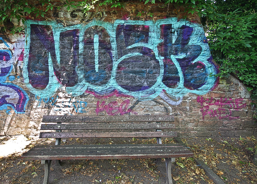 Pentax K-01 sample photo. Graffitti sommerhoffpark 2 photography